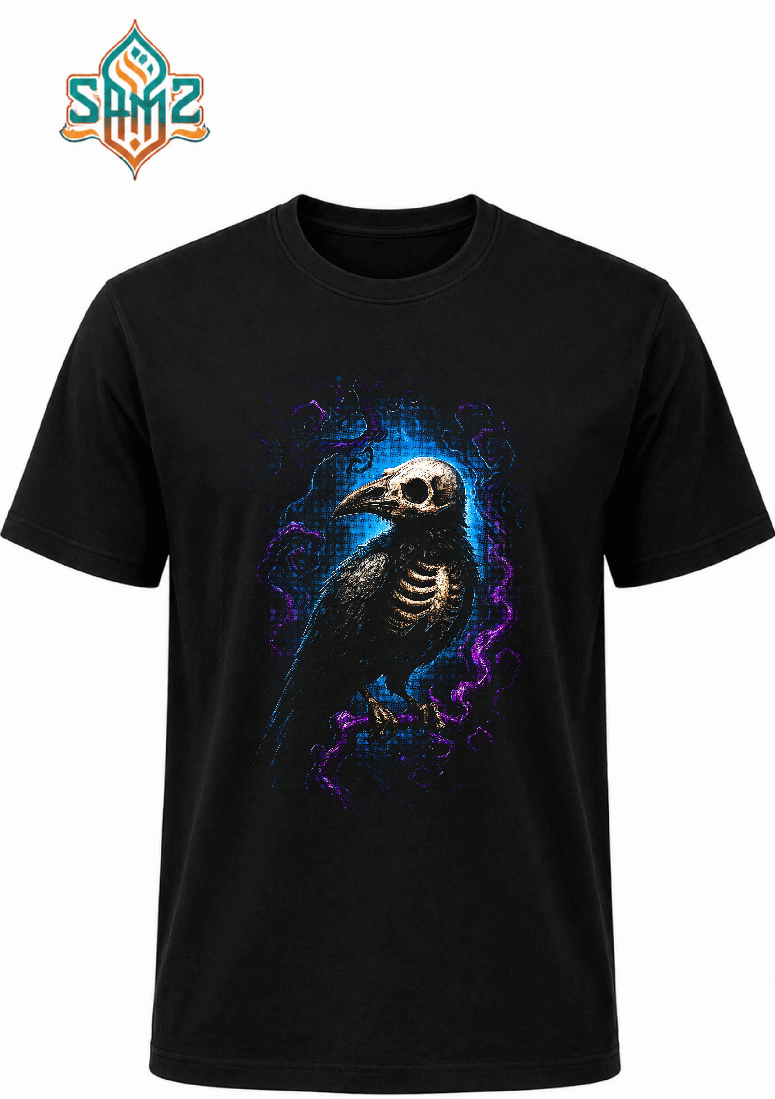 Majestic Raven Art – Premium DTF Transfer Print for T-Shirts | Custom Heat Transfer Design Unisex | High Quality Shirt Printing | SAMZ 24