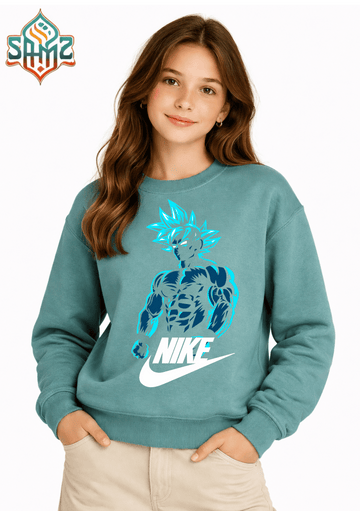 Goku Shadow Blue Nike – Premium DTF Transfer Print for T-Shirts | Custom Heat Transfer Unisex | High Quality Shirt Printing | SAMZ 24