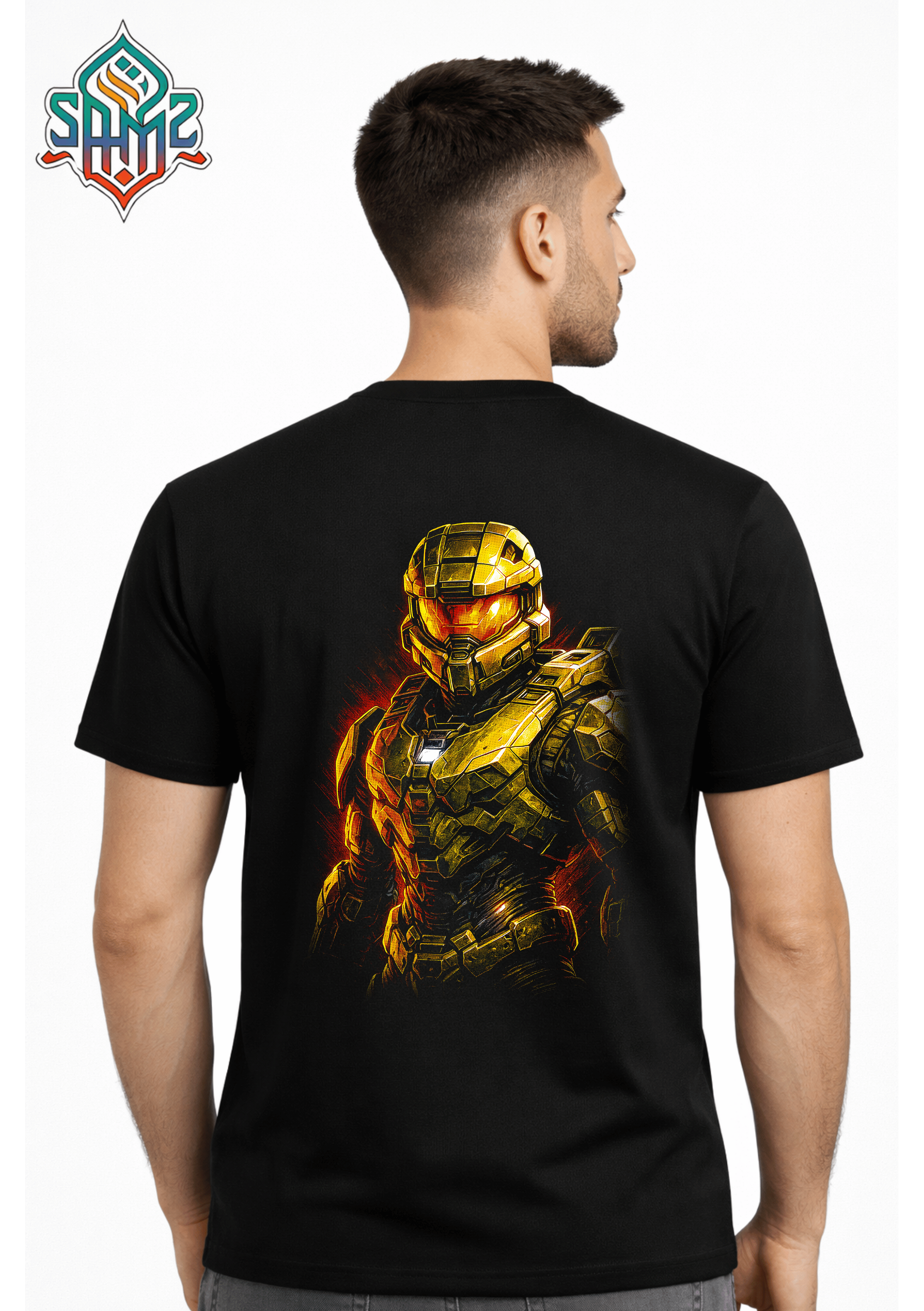 Futuristic Soldier Armor – Premium DTF Transfer Print for T-Shirts | Custom Heat Transfer Design Unisex | High Quality Shirt Printing | SAMZ 24