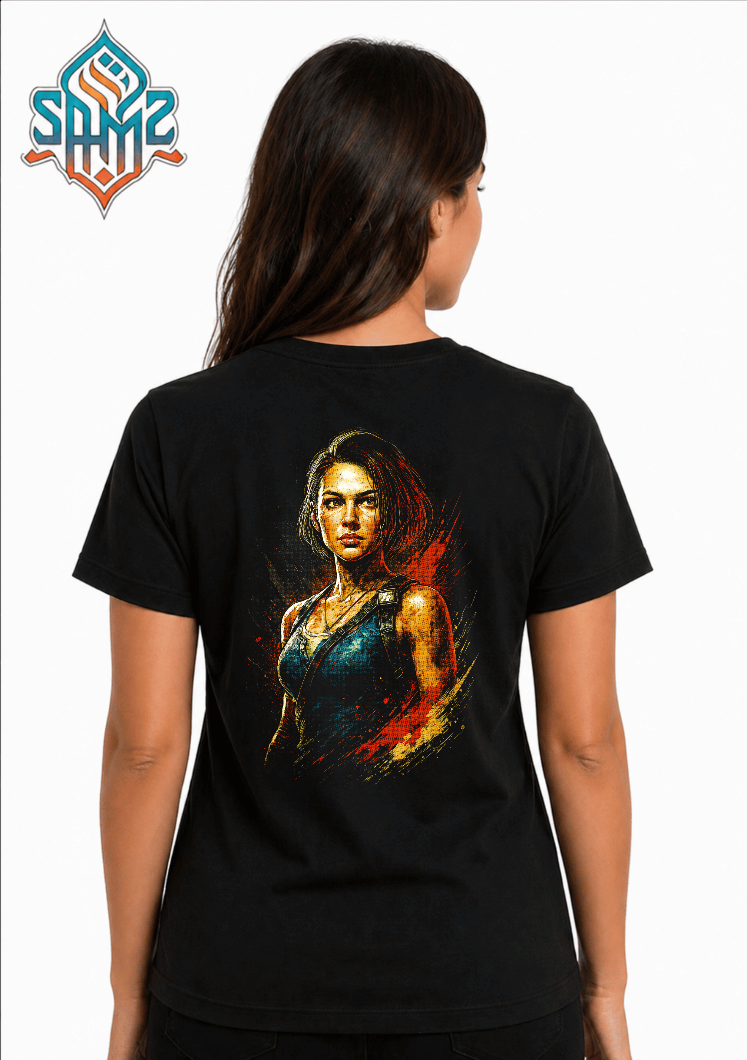 Jill Valentine Resident Evil 3 – Premium DTF Transfer Print for T-Shirts | Custom Heat Transfer Design Unisex | High Quality Shirt Printing | SAMZ 24