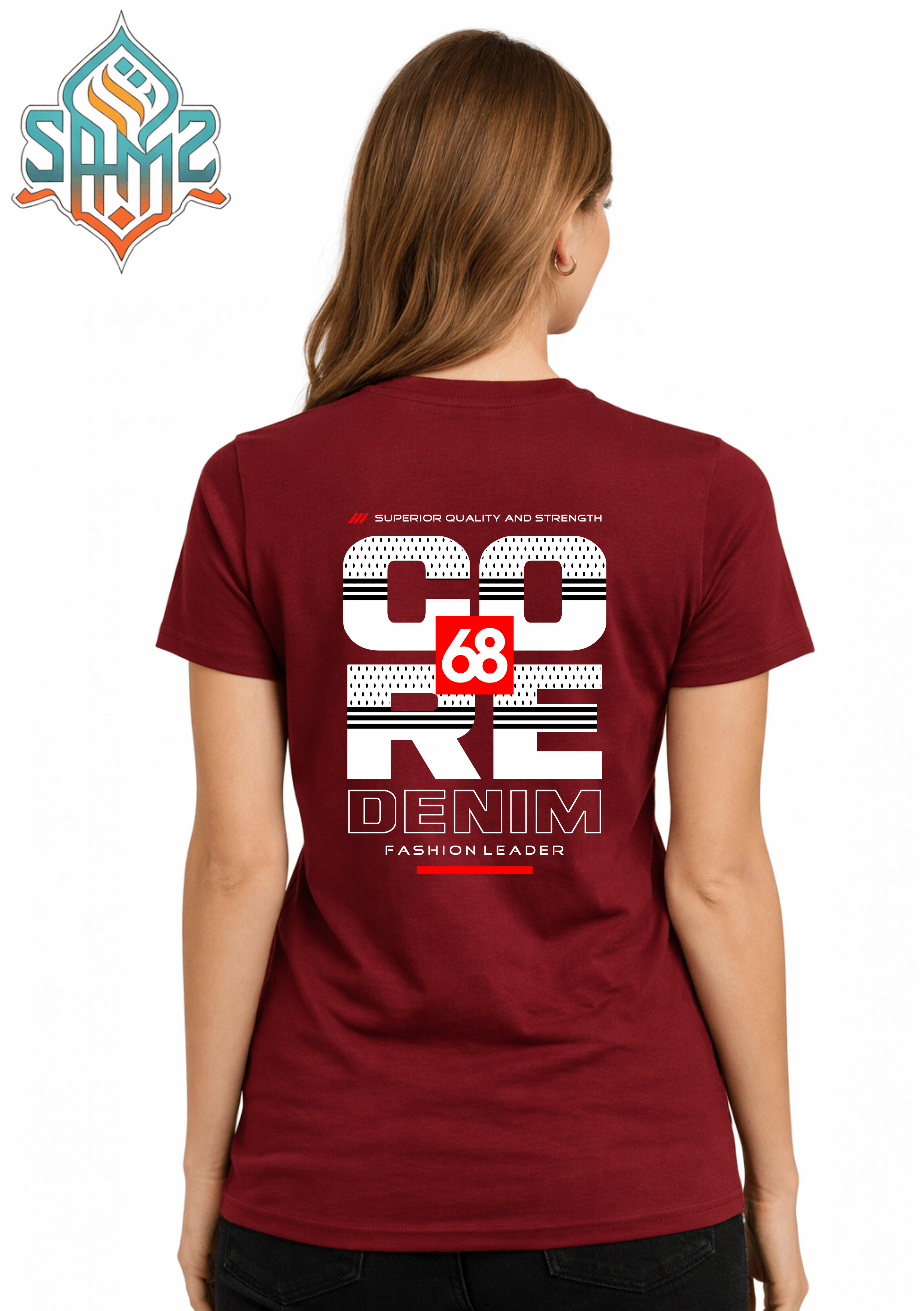 CORE Denim 68 – Premium DTF Transfer Print for T-Shirts | Custom Heat Transfer Unisex | High Quality Shirt Printing | SAMZ 24