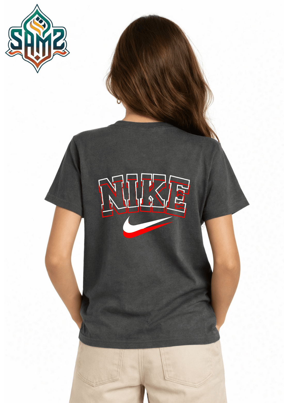 Double Layer Nike Design – Premium DTF Transfer Print for T-Shirts | Custom Heat Transfer Design for Men Women Kids | High Quality Graphic Shirt Printing | SAMZ 24