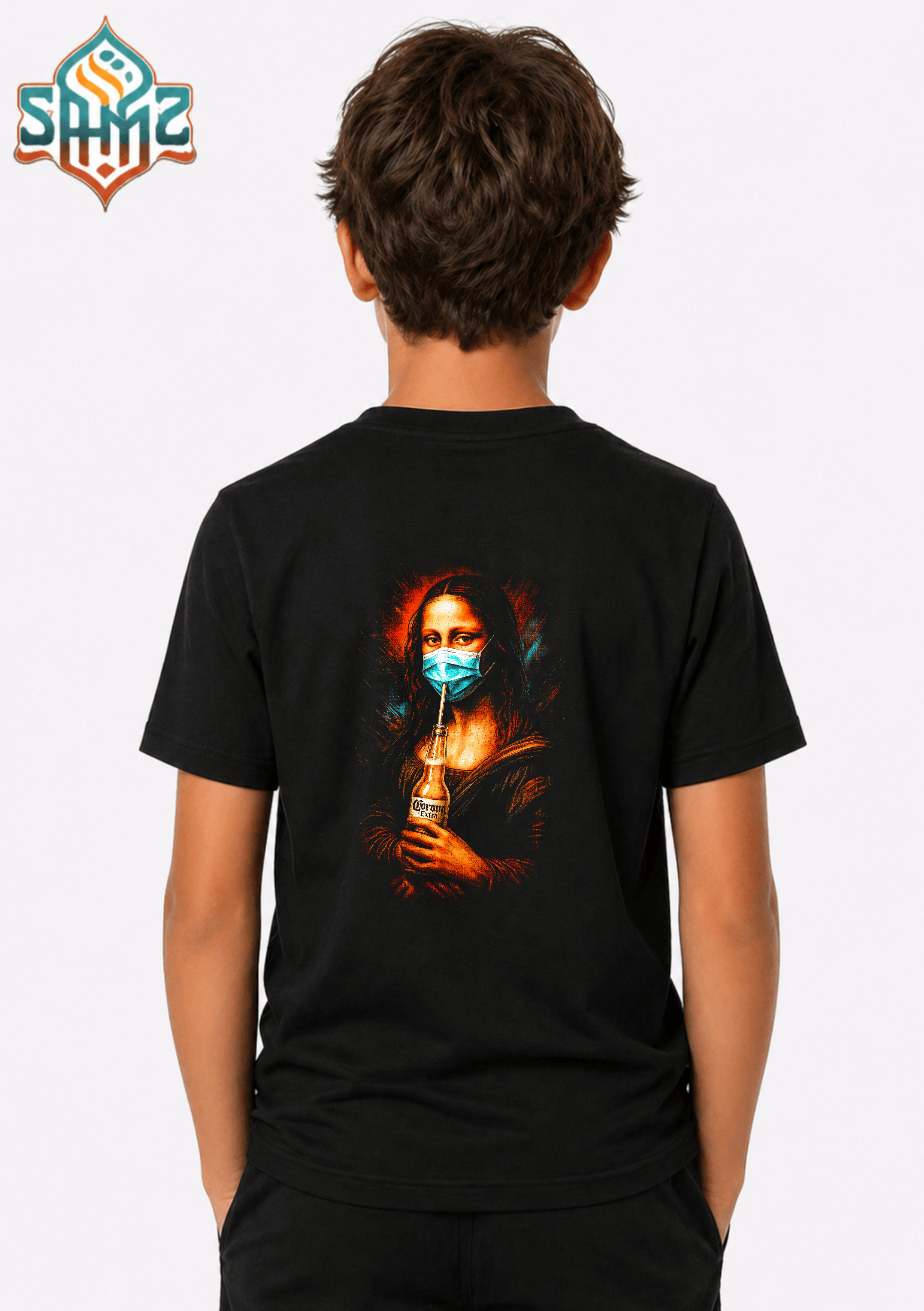 Mona Lisa With The Beer - Premium DTF Transfer Print for T-Shirts | Custom Heat Transfer Design Unisex | High Quality Shirt Printing | SAMZ 24