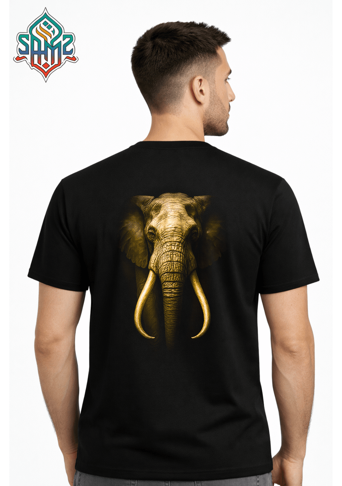 Majestic Elephant Portrait – Premium DTF Transfer Print for T-Shirts | Custom Heat Transfer Design Unisex | High Quality Shirt Printing | SAMZ 24