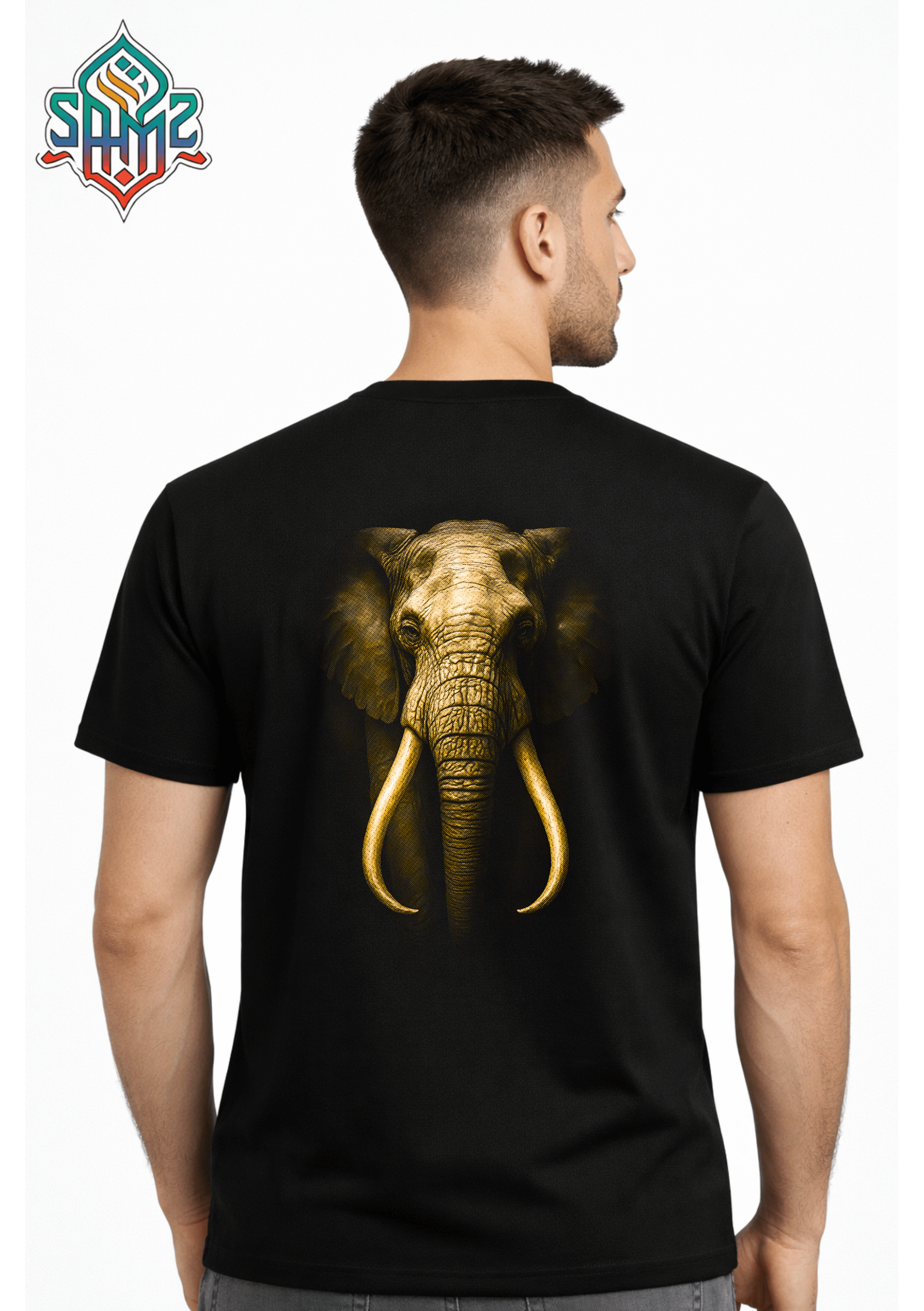 Majestic Elephant Portrait – Premium DTF Transfer Print for T-Shirts | Custom Heat Transfer Design Unisex | High Quality Shirt Printing | SAMZ 24