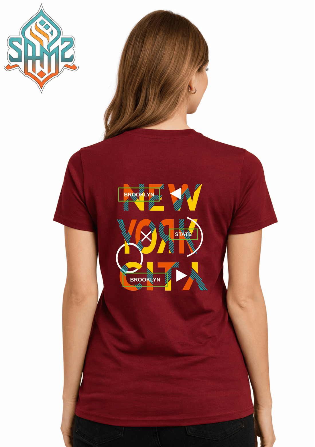 New York Brooklyn Abstract – Premium DTF Transfer Print for T-Shirts | Custom Heat Transfer Unisex | High Quality Shirt Printing | SAMZ 24