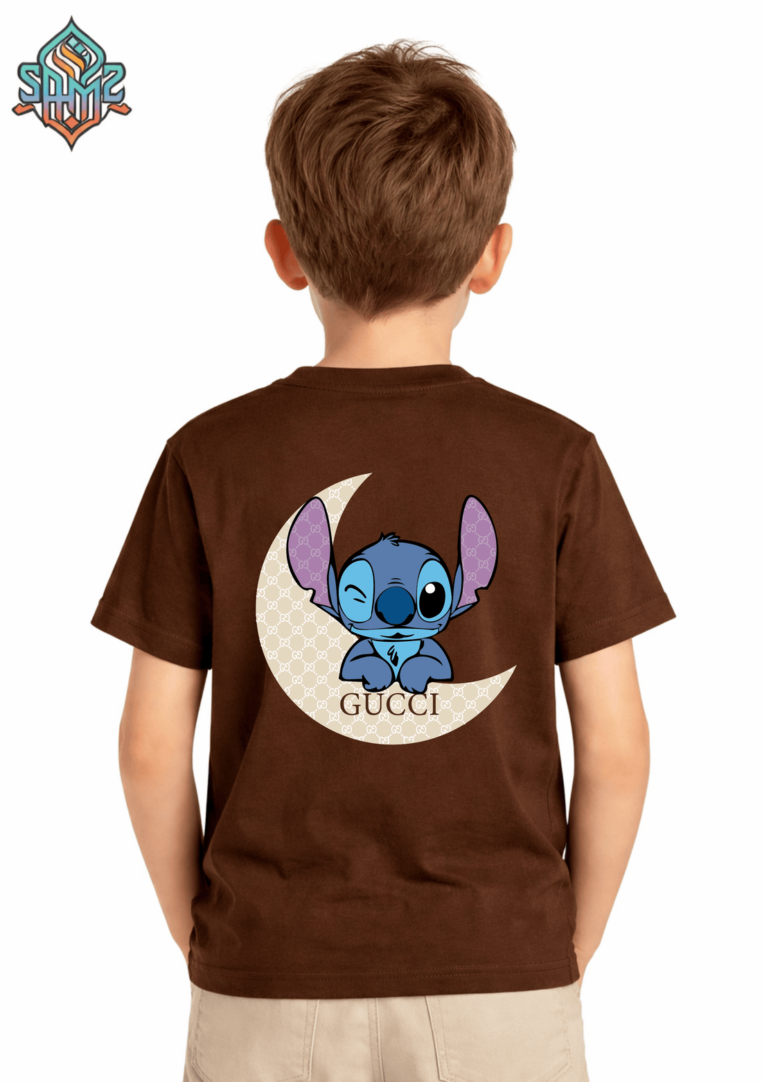 Gucci Stitch – Premium DTF Transfer Print for T-Shirts | Custom Heat Transfer Design for Men Women Kids | High Quality Graphic Shirt Printing | SAMZ 24
