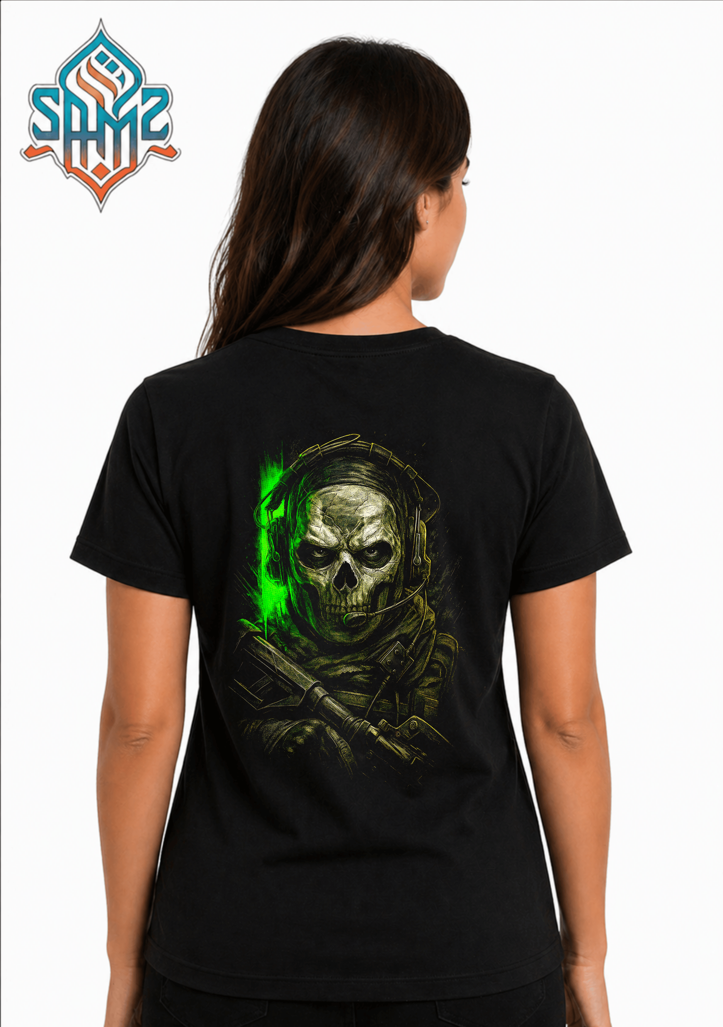 Call Of Duty Ghost – Premium DTF Transfer Print for T-Shirts | Custom Heat Transfer Design Unisex | High Quality Shirt Printing | SAMZ 24