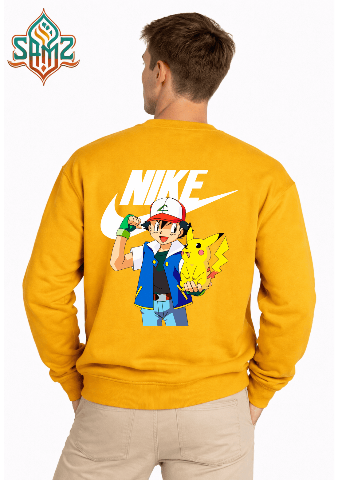 Nike Ash Pikachu Duo – Premium DTF Transfer Print for T-Shirts | Custom Heat Transfer Unisex | High Quality Shirt Printing | SAMZ 24