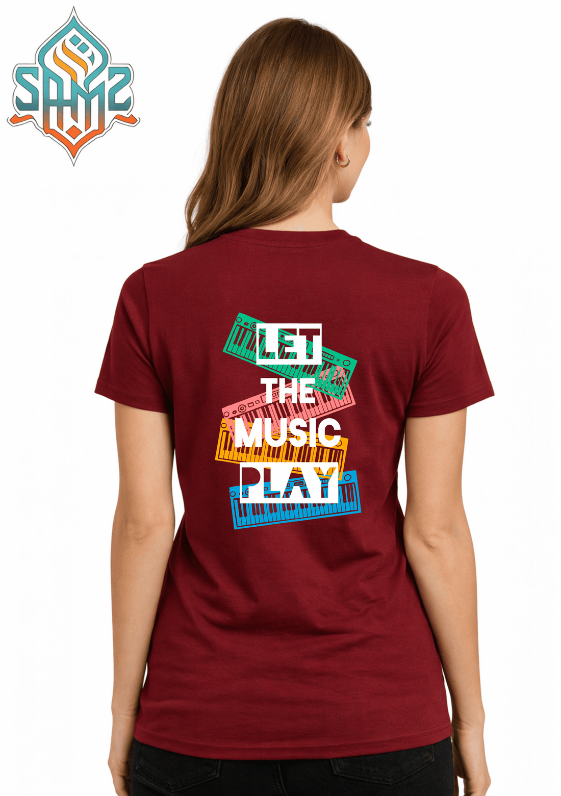 Let The Music Play – Premium DTF Transfer Print for T-Shirts | Custom Heat Transfer Unisex | High Quality Shirt Printing | SAMZ 24