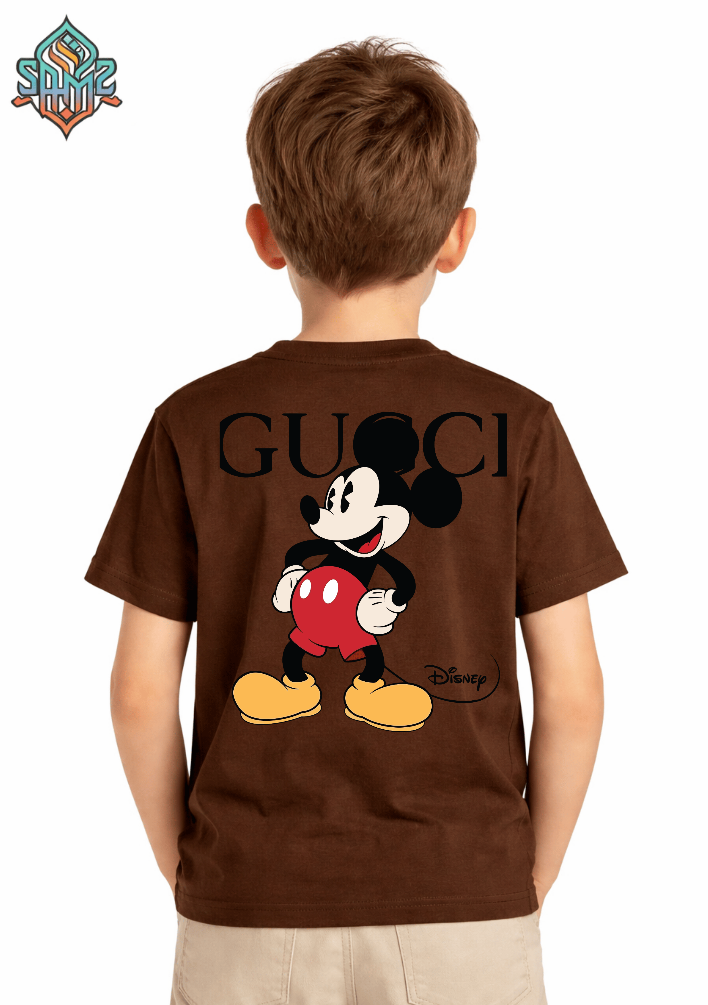 Gucci Mickey Mouse – Premium DTF Transfer Print for T-Shirts | Custom Heat Transfer Design for Men Women Kids | High Quality Graphic Shirt Printing | SAMZ 24