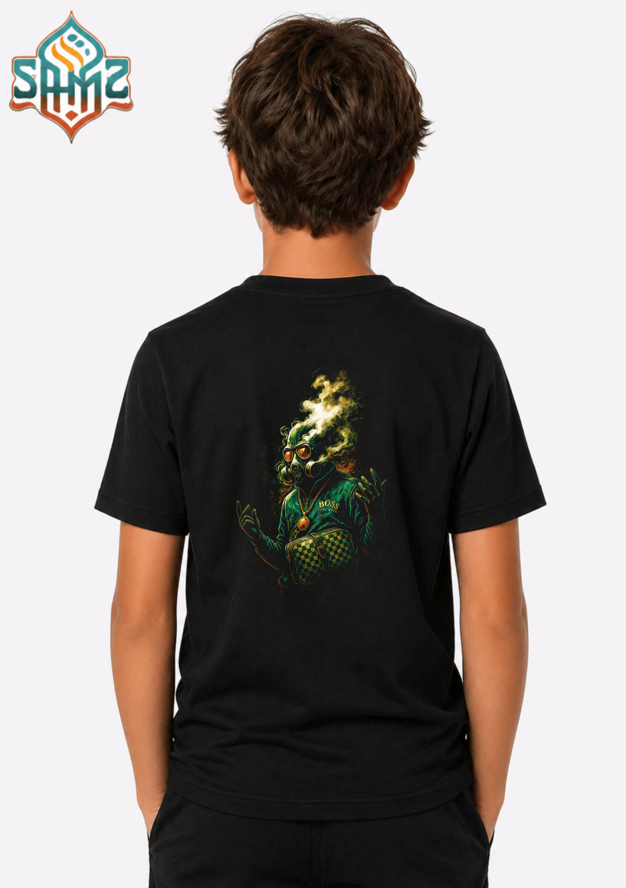Smokie Hugo Boss - Premium DTF Transfer Print for T-Shirts | Custom Heat Transfer Design Unisex | High Quality Shirt Printing | SAMZ 24