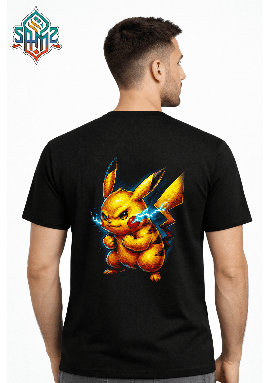 Angry Electric Pikachu Power – Premium DTF Transfer Print for T-Shirts | Custom Heat Transfer Design Unisex | High Quality Shirt Printing | SAMZ 24