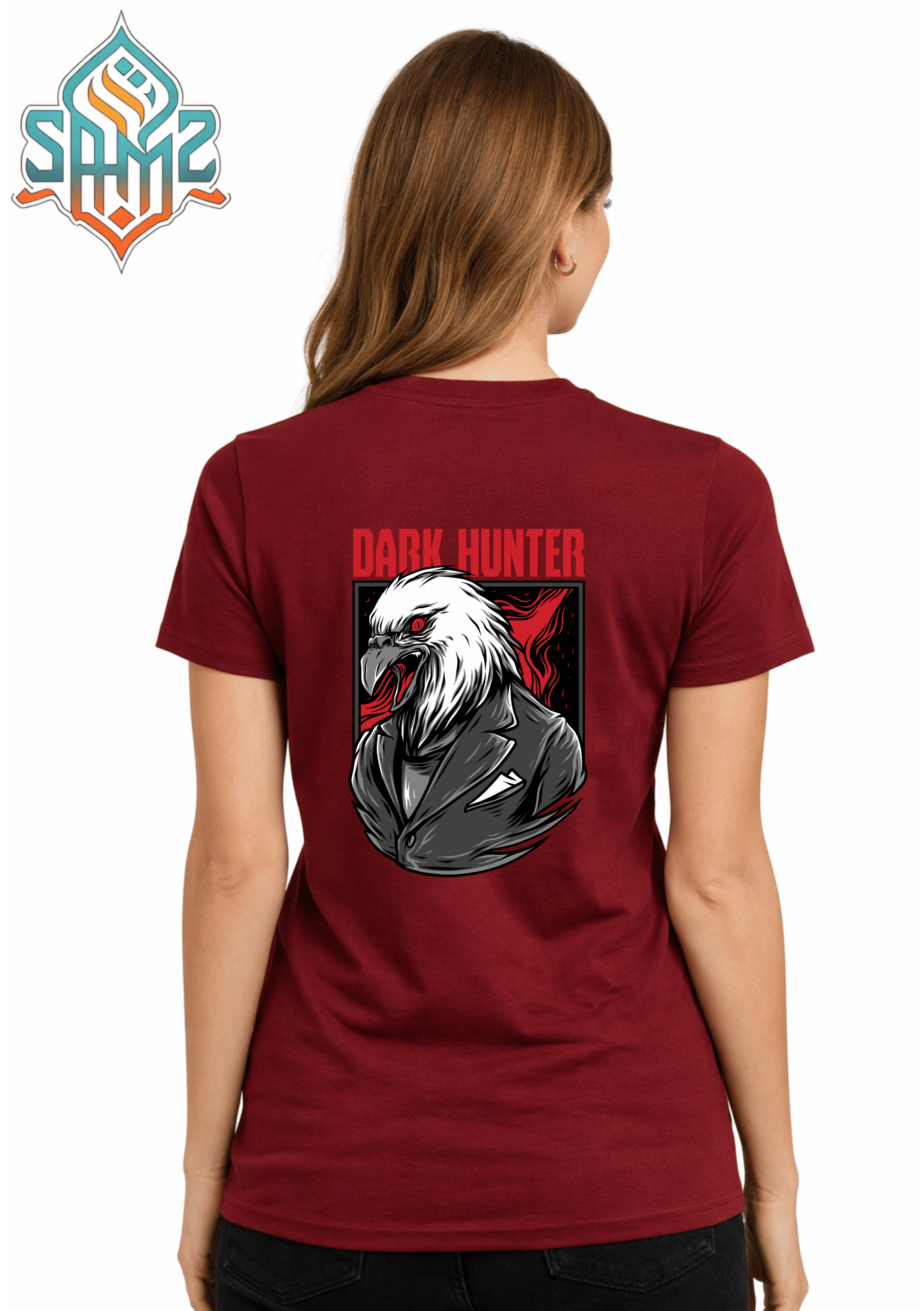Dark Hunter Eagle – Premium DTF Transfer Print for T-Shirts | Custom Heat Transfer Unisex | High Quality Shirt Printing | SAMZ 24