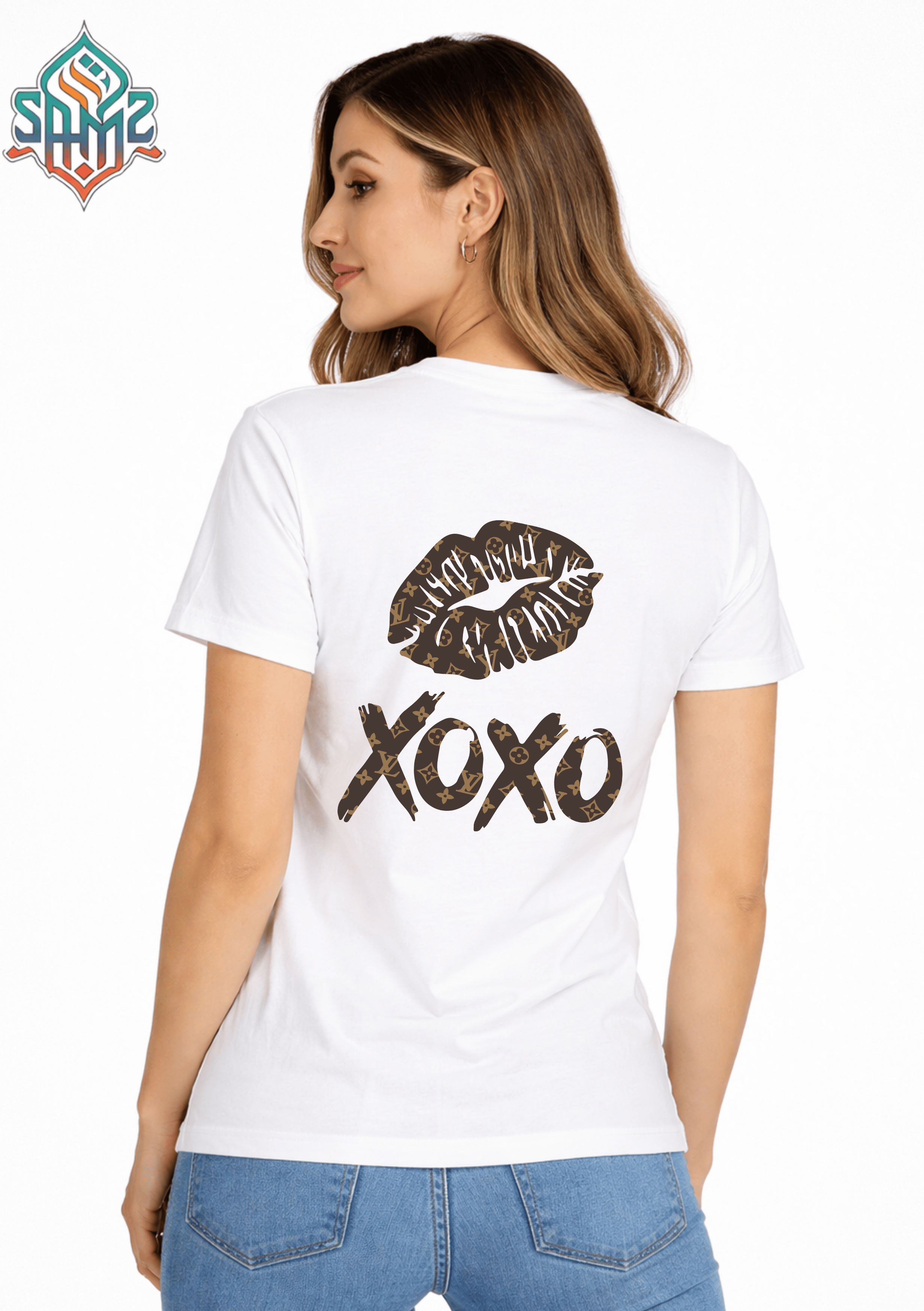 XOXO Style – Premium DTF Transfer Print for T-Shirts | Custom Heat Transfer Design for Men Women Kids | High Quality Graphic Shirt Printing | SAMZ 24