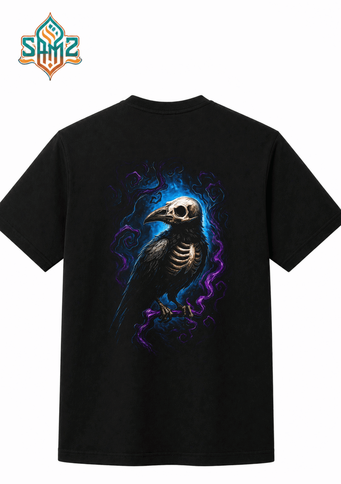 Majestic Raven Art – Premium DTF Transfer Print for T-Shirts | Custom Heat Transfer Design Unisex | High Quality Shirt Printing | SAMZ 24