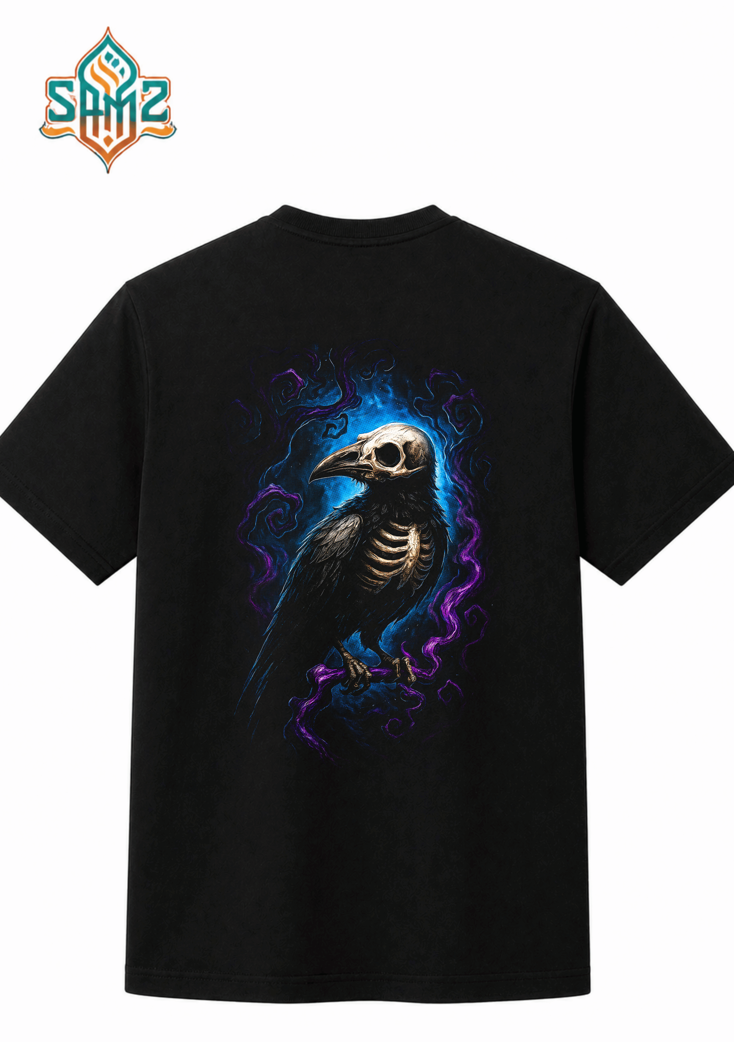 Majestic Raven Art – Premium DTF Transfer Print for T-Shirts | Custom Heat Transfer Design Unisex | High Quality Shirt Printing | SAMZ 24