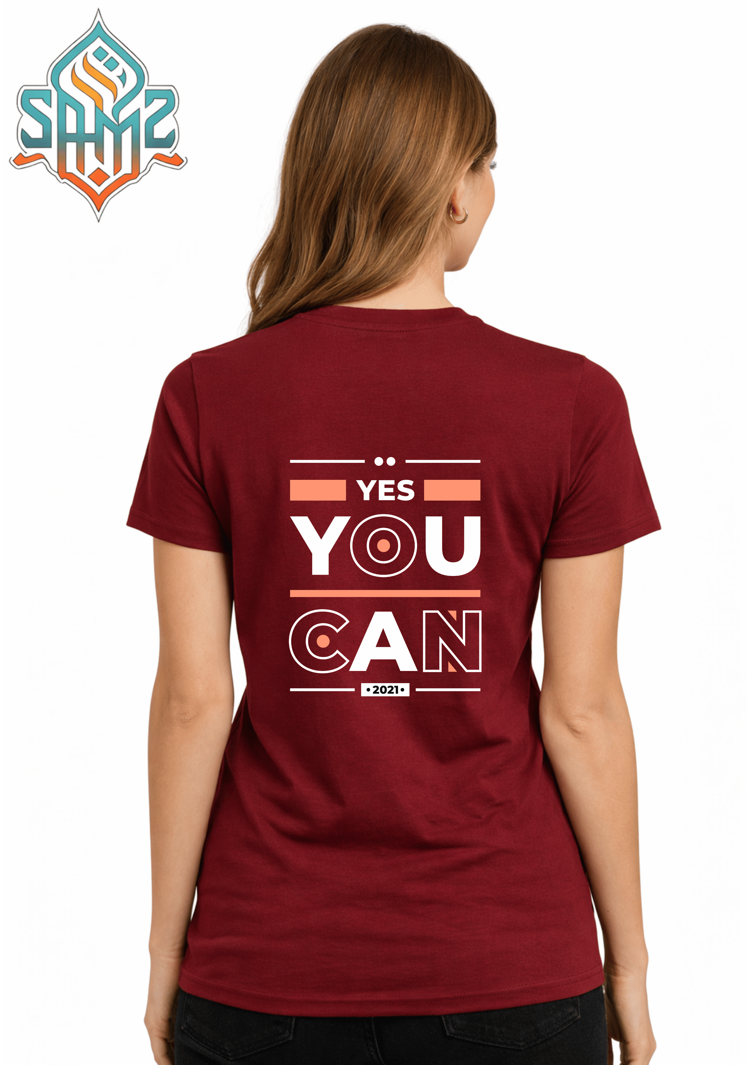 Yes You Can 2021 – Premium DTF Transfer Print for T-Shirts | Custom Heat Transfer Unisex | High Quality Shirt Printing | SAMZ 24