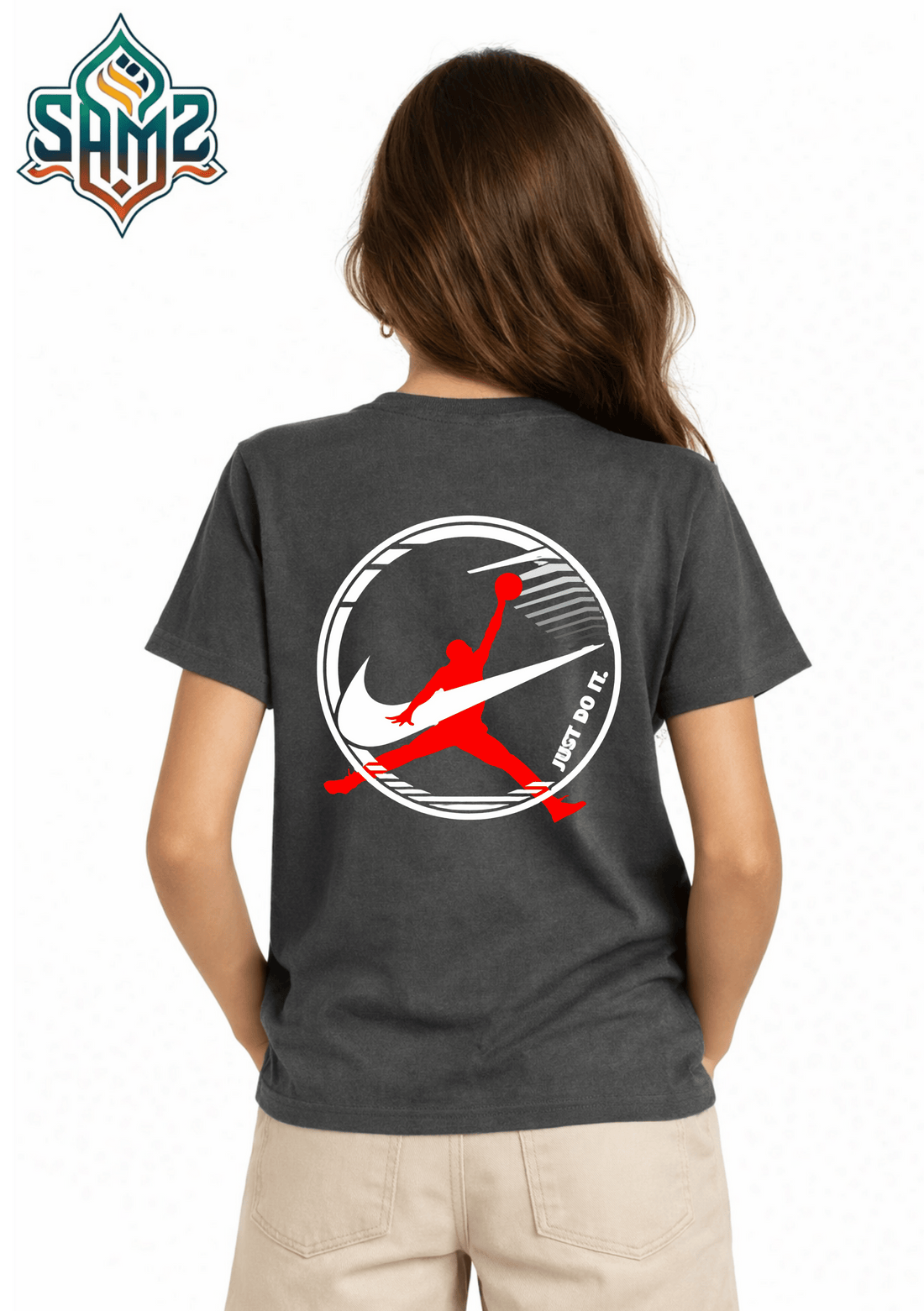 Just Do It Basketball Nike design – Premium DTF Transfer Print for T-Shirts | Custom Heat Transfer Design for Men Women Kids | High Quality Graphic Shirt Printing | SAMZ 24