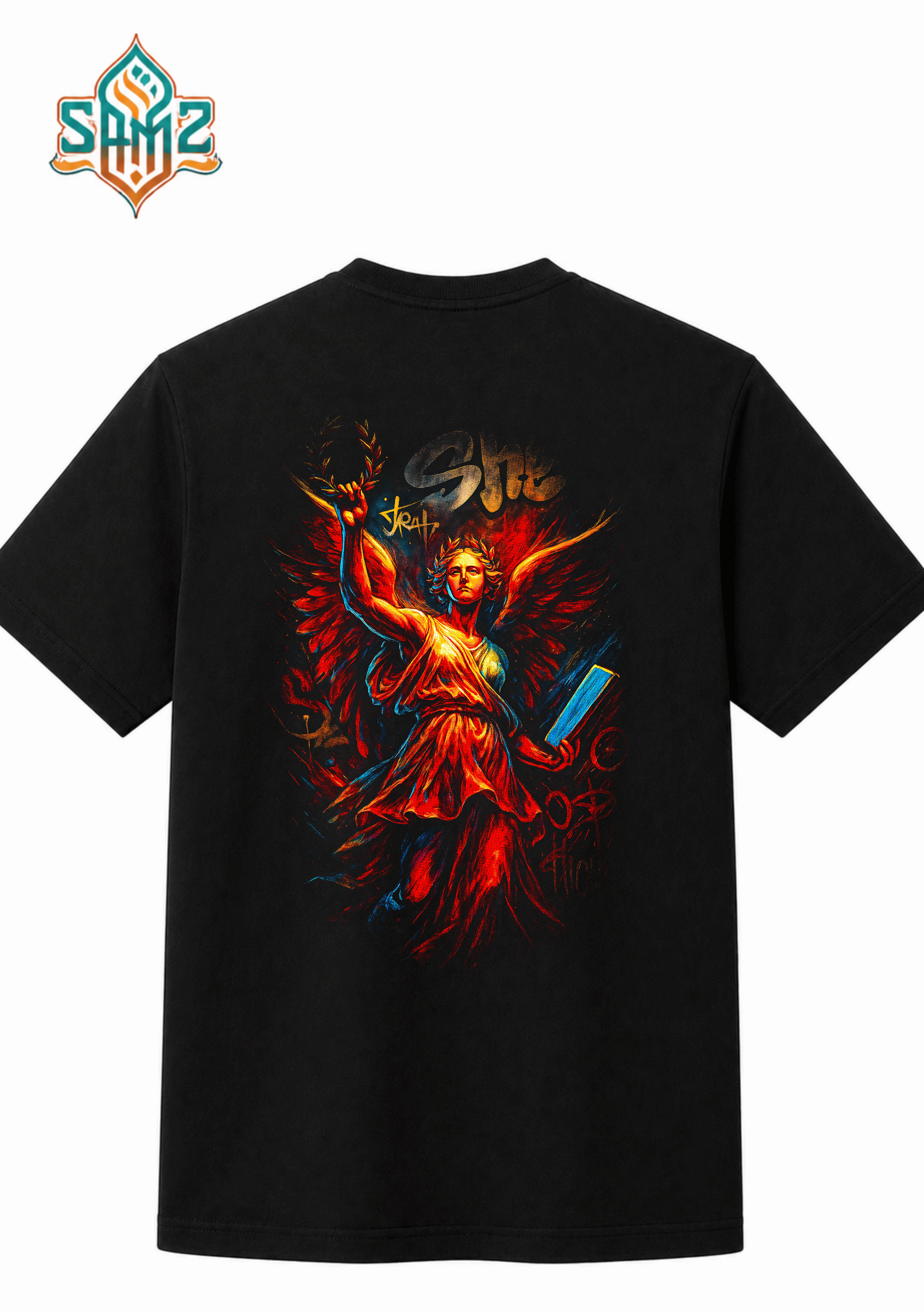 She Illustration – Premium DTF Transfer Print for T-Shirts | Custom Heat Transfer Design Unisex | High Quality Shirt Printing | SAMZ 24