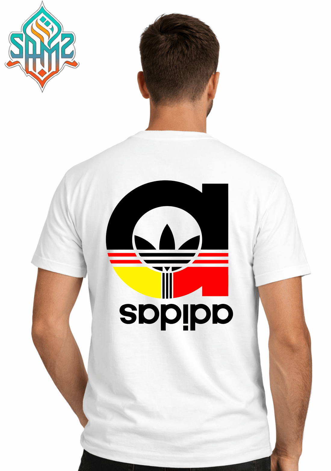 Flipped Adidas Abstract Motion – Premium DTF Transfer Print for T-Shirts | Custom Heat Transfer Design Unisex | High Quality Shirt Printing | SAMZ 24