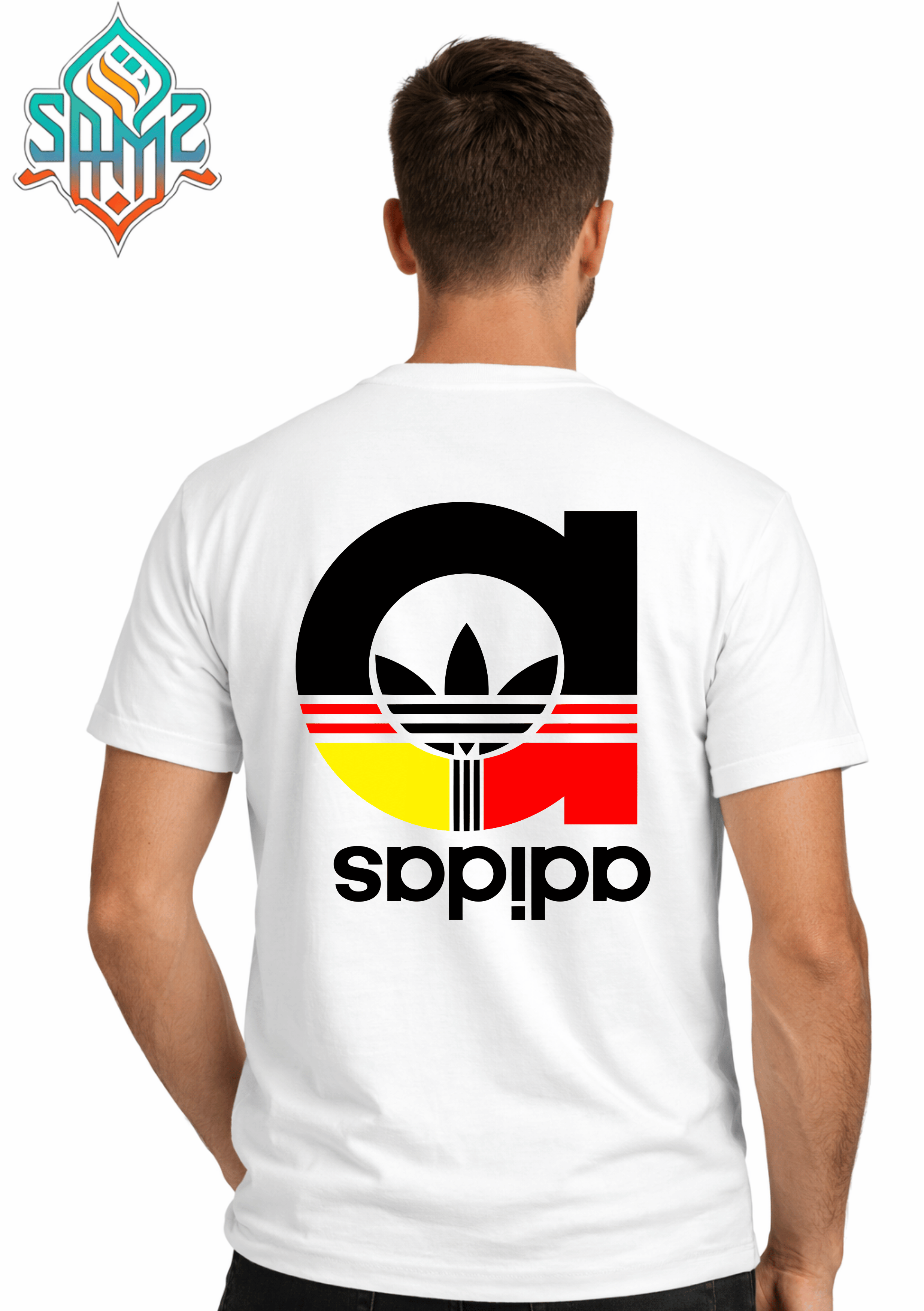 Flipped Adidas Abstract Motion – Premium DTF Transfer Print for T-Shirts | Custom Heat Transfer Design Unisex | High Quality Shirt Printing | SAMZ 24
