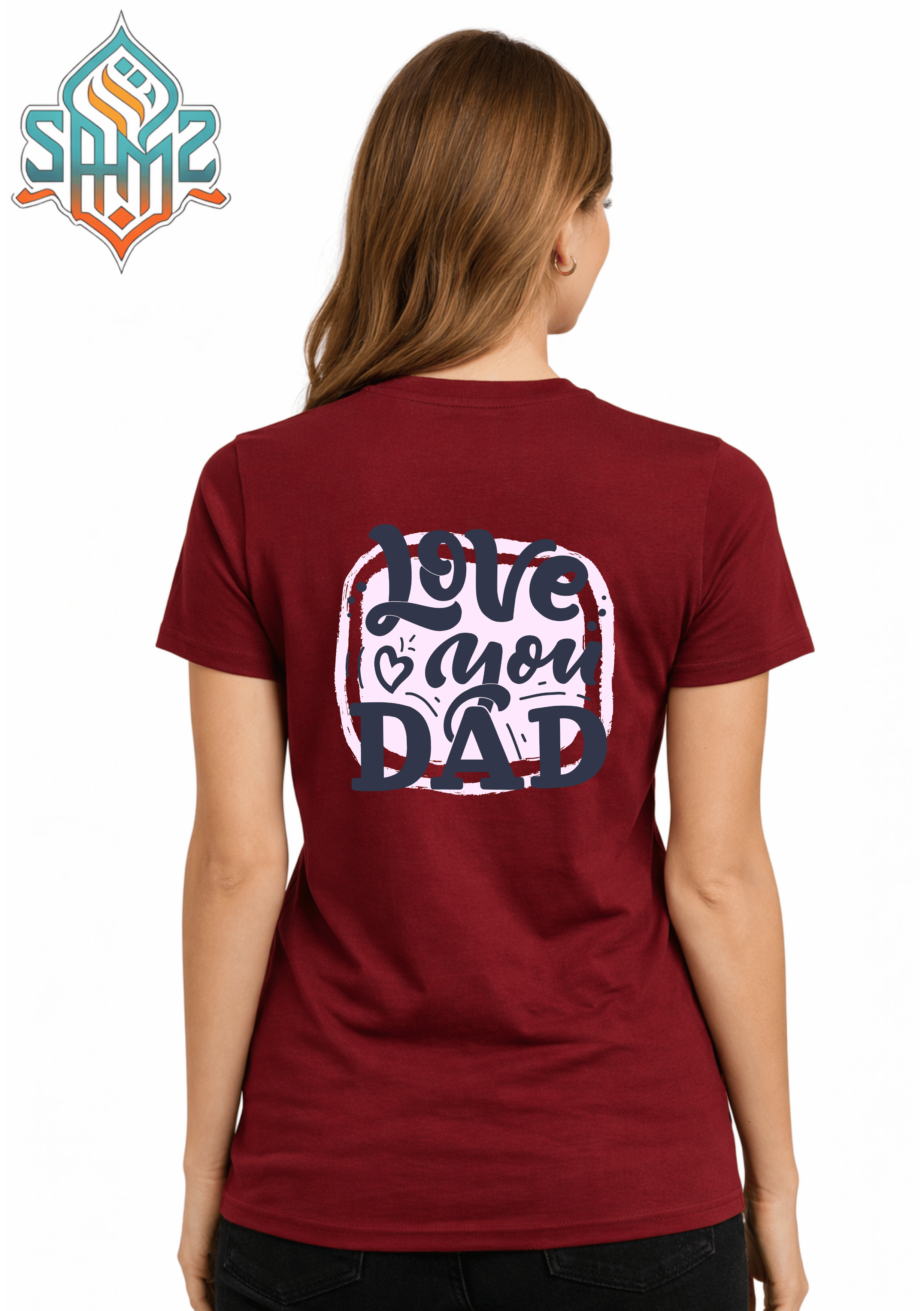 Love You Dad – Premium DTF Transfer Print for T-Shirts | Custom Heat Transfer Unisex | High Quality Shirt Printing | SAMZ 24