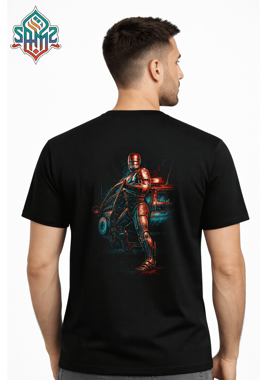 Armed Suit Man – Premium DTF Transfer Print for T-Shirts | Custom Heat Transfer Design Unisex | High Quality Shirt Printing | SAMZ 24