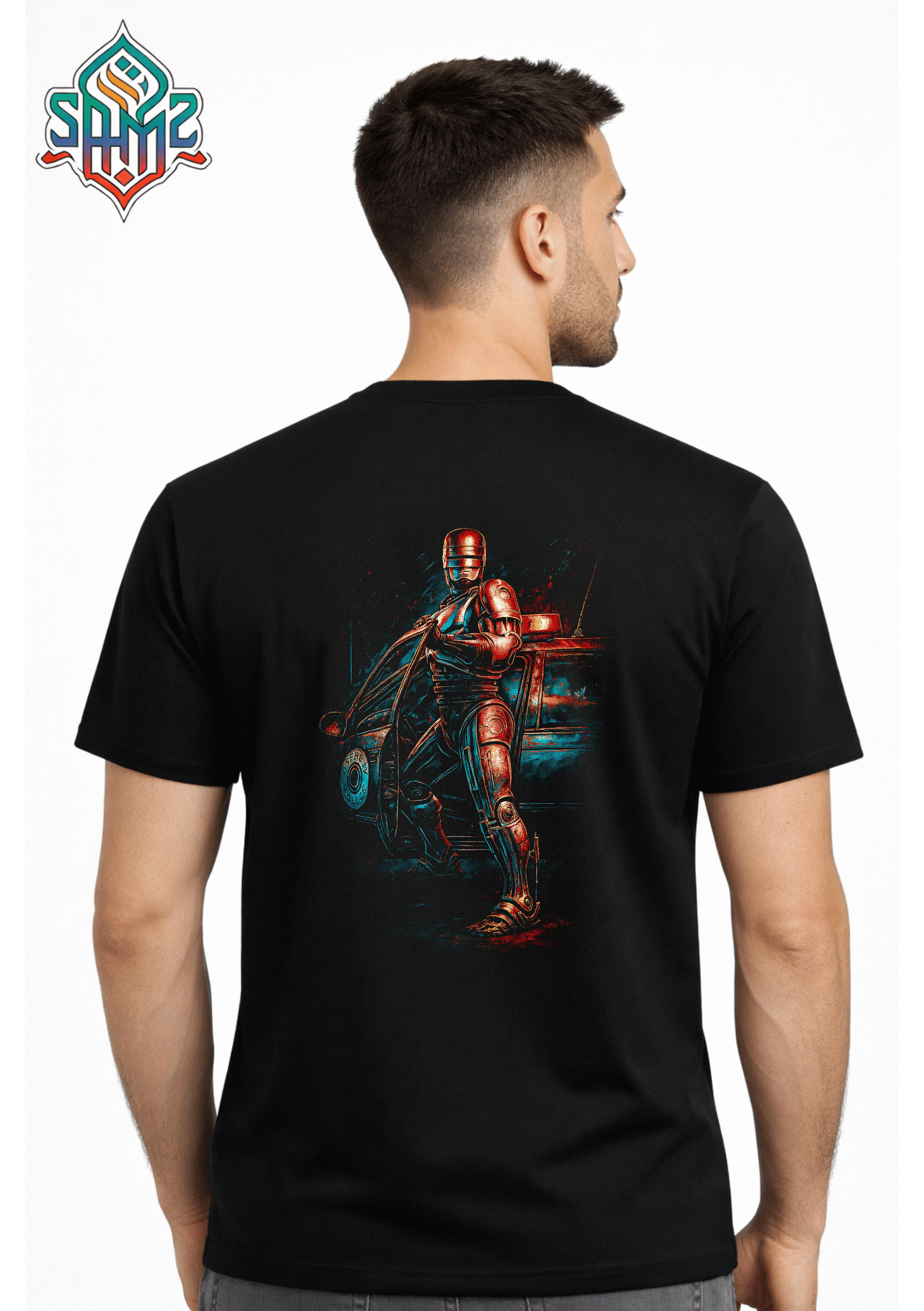 Armed Suit Man – Premium DTF Transfer Print for T-Shirts | Custom Heat Transfer Design Unisex | High Quality Shirt Printing | SAMZ 24
