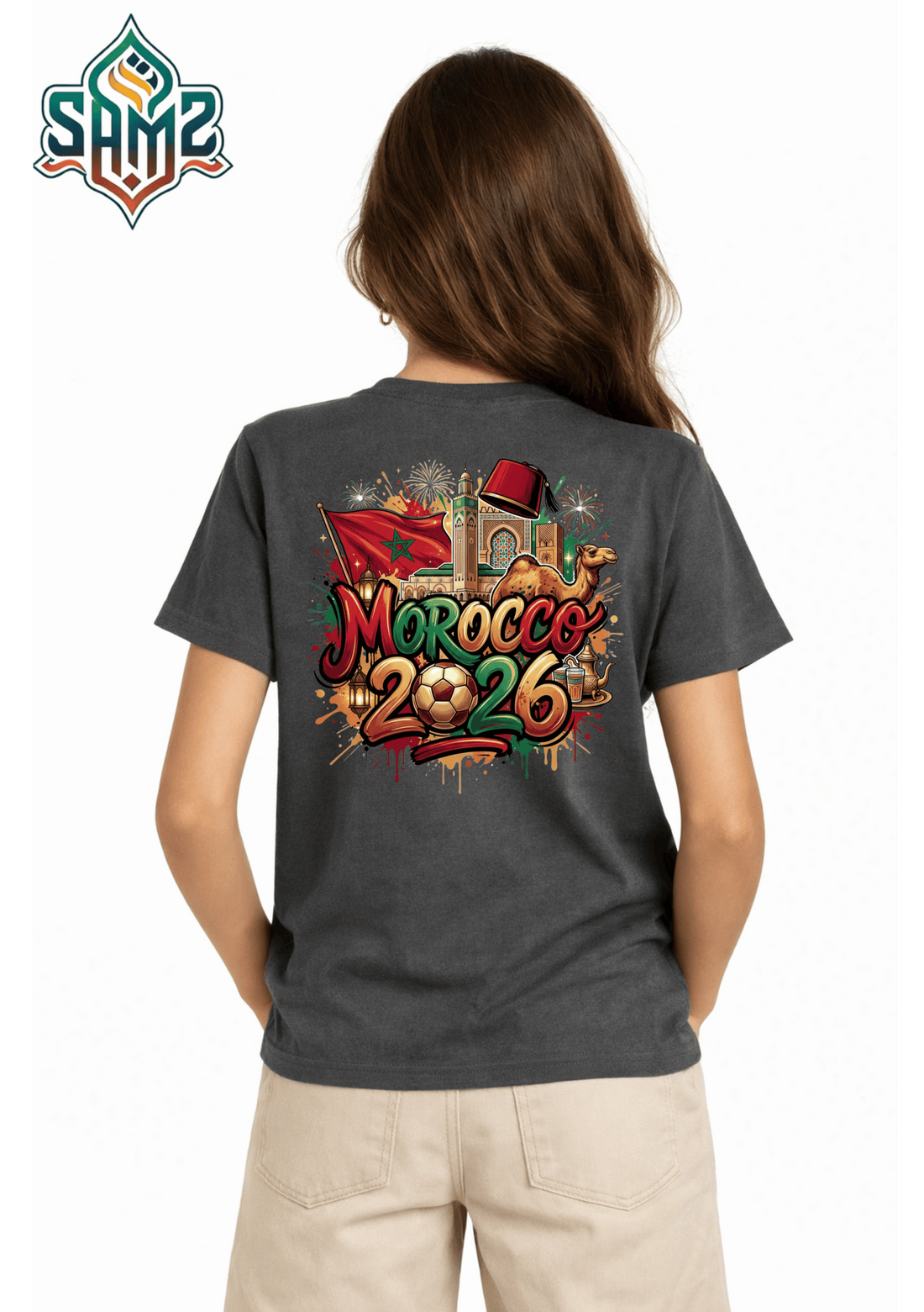Morocco 2026  – Premium DTF Transfer for FIFA World Cup 2026 Fan Shirts Germany | SAMZ 24