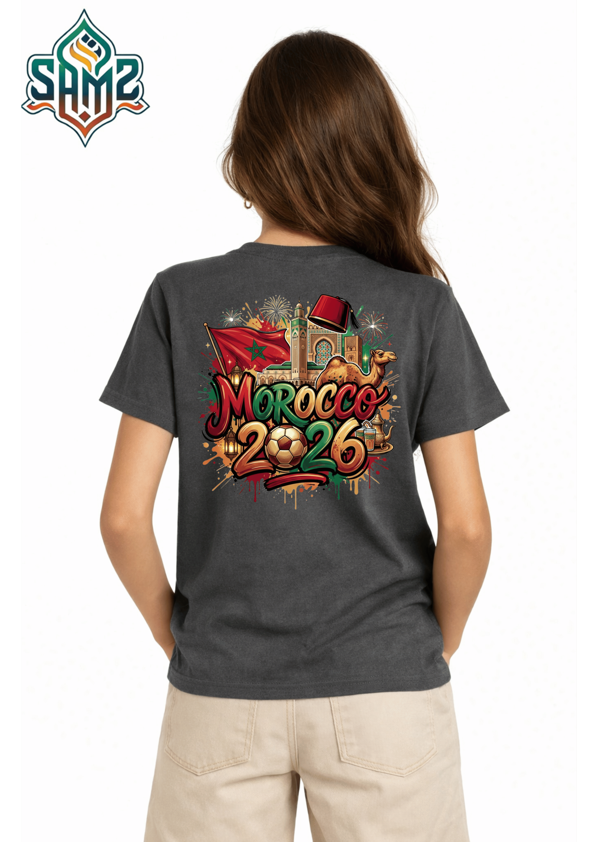 Morocco 2026  – Premium DTF Transfer for FIFA World Cup 2026 Fan Shirts Germany | SAMZ 24