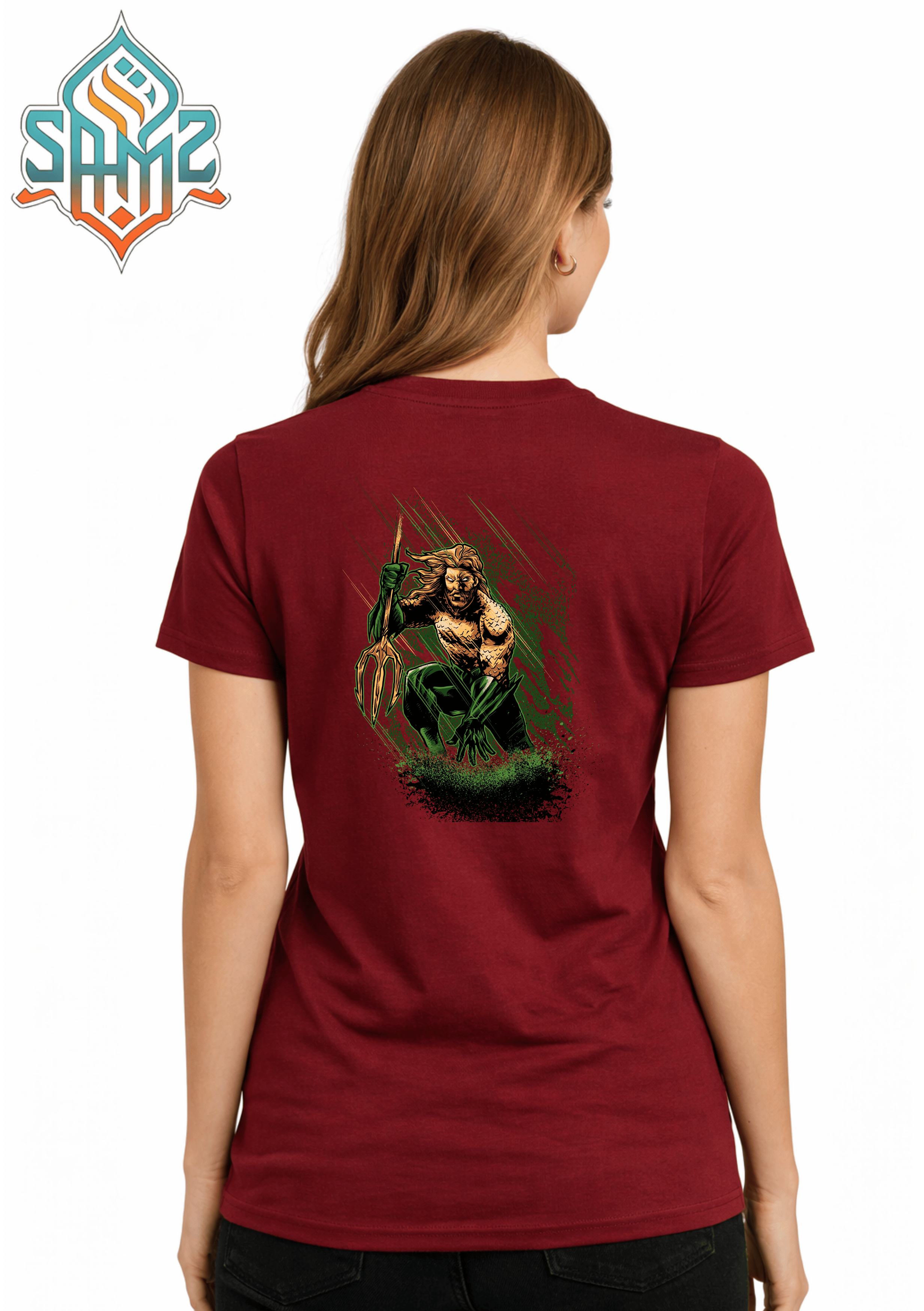Aqua Man – Premium DTF Transfer Print for T-Shirts | Custom Heat Transfer Unisex | High Quality Shirt Printing | SAMZ 24