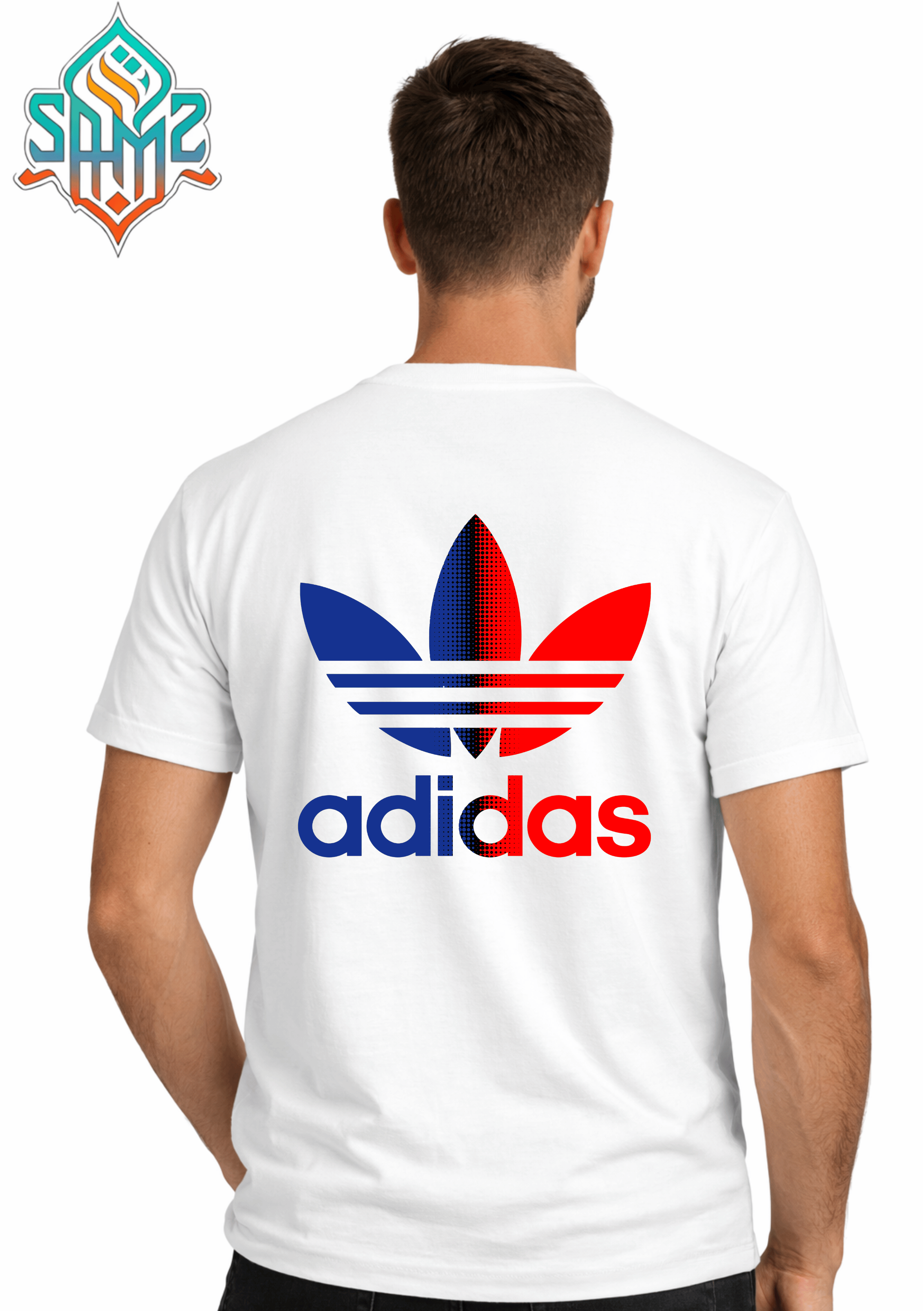 Adidas Tricolor Trefoil – Premium DTF Transfer Print for T-Shirts | Custom Heat Transfer Design Unisex | High Quality Shirt Printing | SAMZ 24