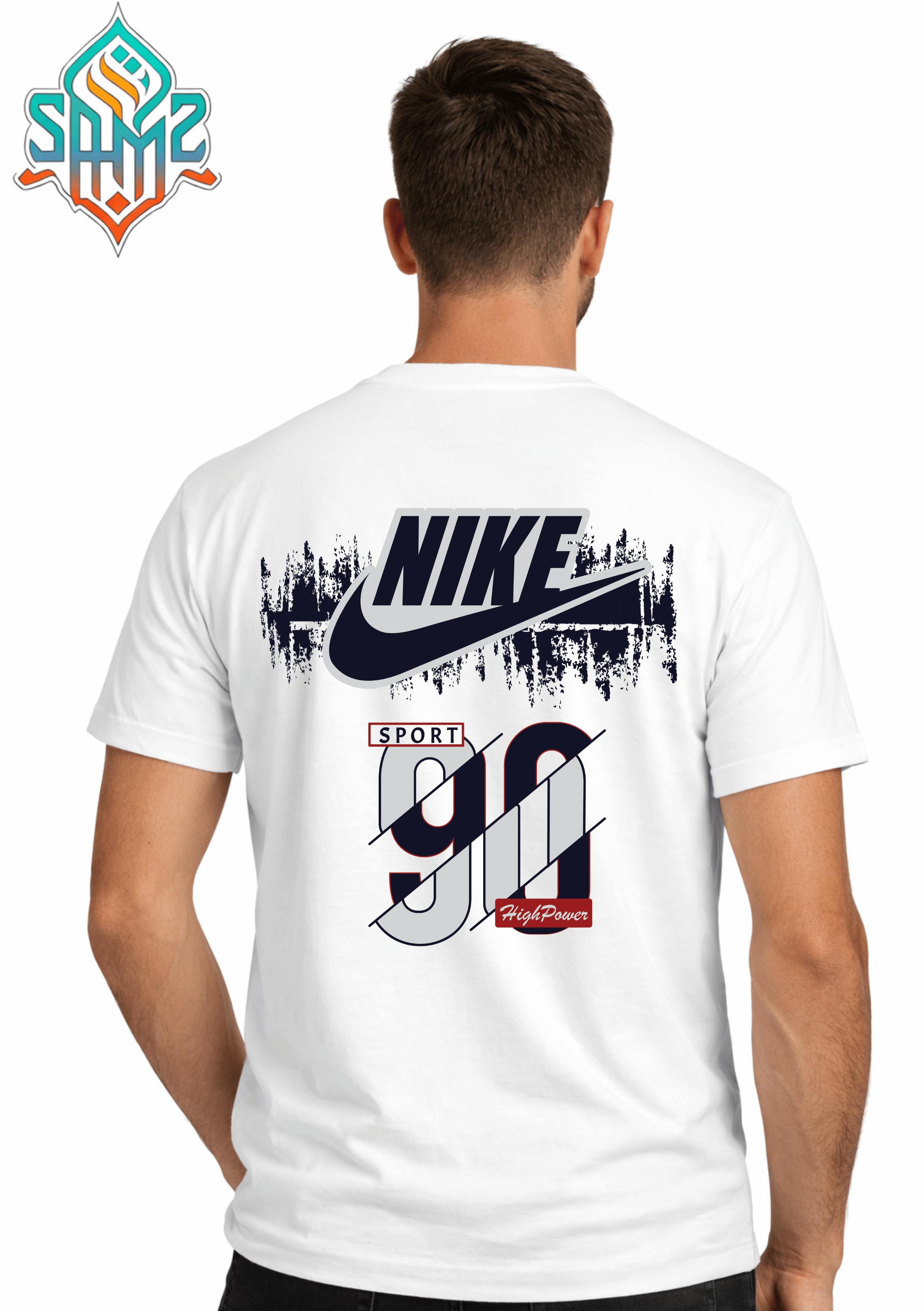 Nike Sport 90 – Premium DTF Transfer Print for T-Shirts | Custom Heat Transfer Design Unisex | High Quality Shirt Printing | SAMZ 24