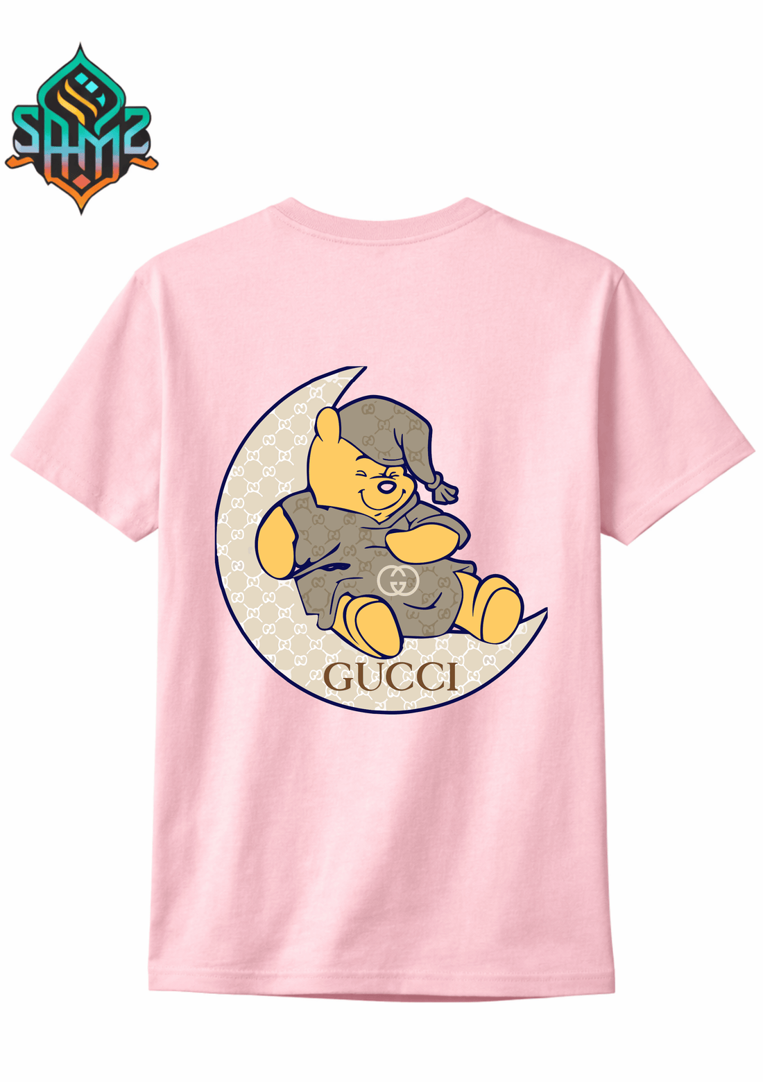 Winnie The Pooh Gucci – Premium DTF Transfer Print for T-Shirts | Custom Heat Transfer Design for Men Women Kids | High Quality Graphic Shirt Printing | SAMZ 24
