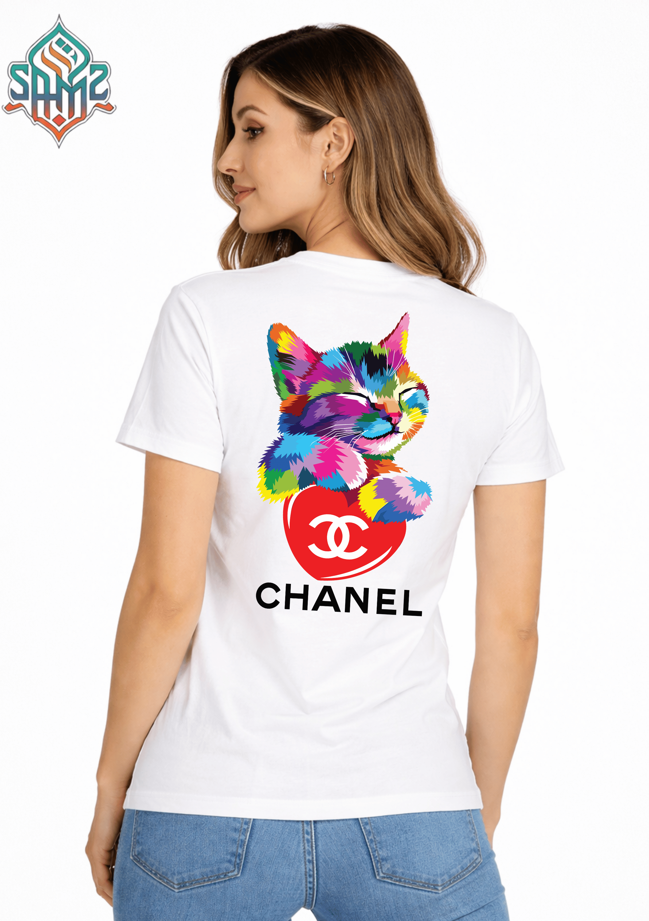 CHANEL Kitten – Premium DTF Transfer Print for T-Shirts | Custom Heat Transfer Design for Men Women Kids | High Quality Graphic Shirt Printing | SAMZ 24
