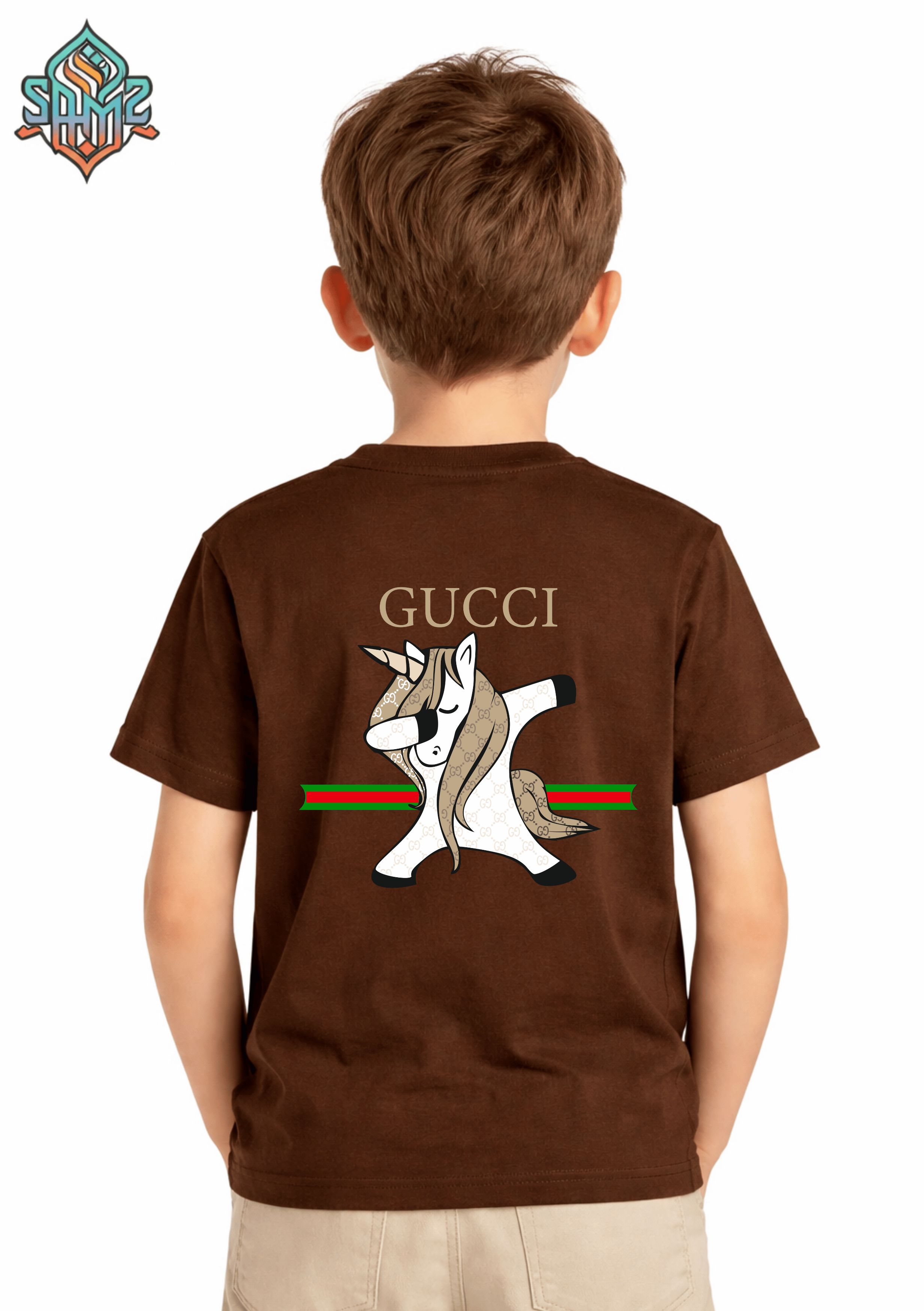 Gucci Unicorn – Premium DTF Transfer Print for T-Shirts | Custom Heat Transfer Design for Men Women Kids | High Quality Graphic Shirt Printing | SAMZ 24