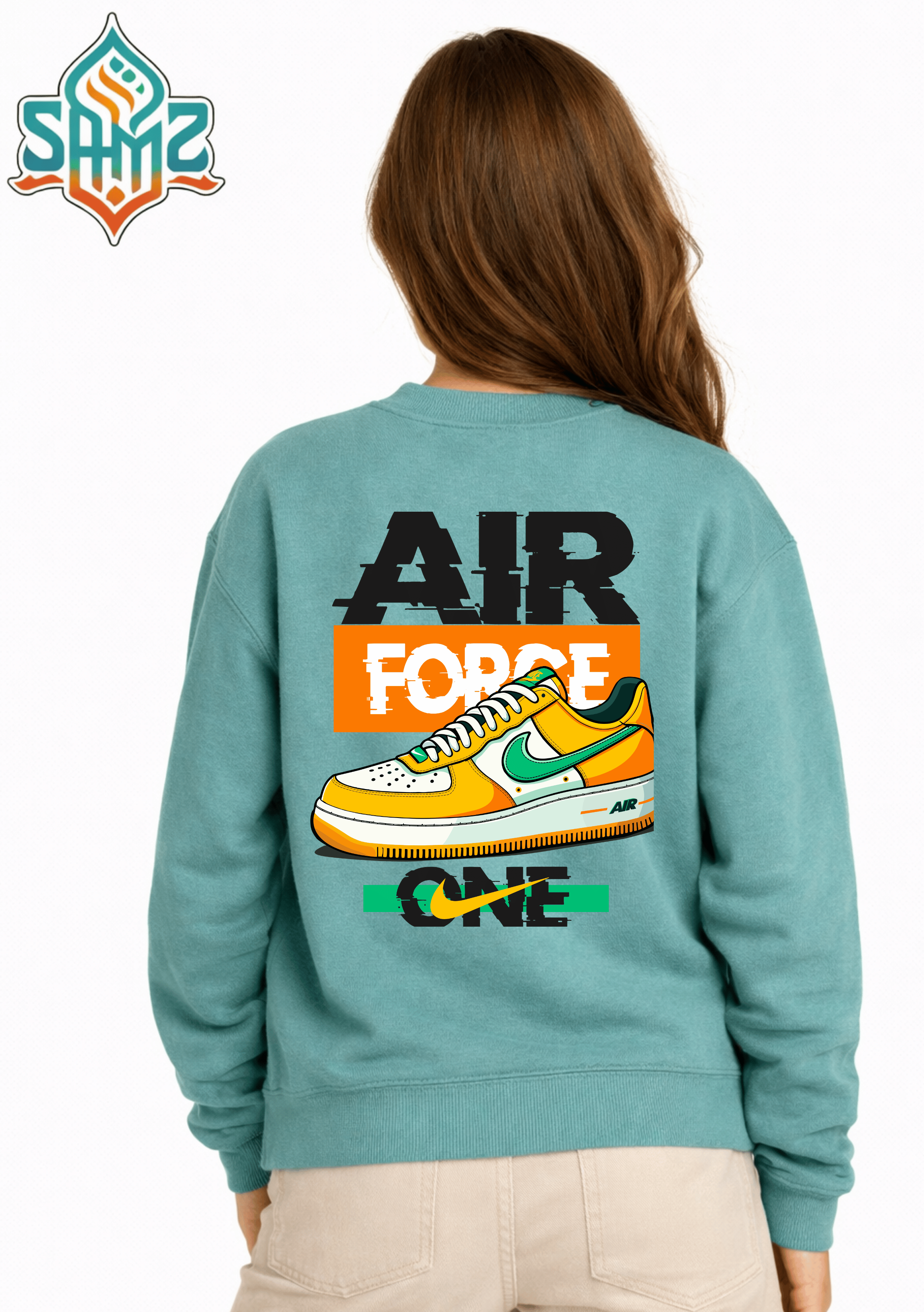 Nike Air Force Yellow – Premium DTF Transfer Print for T-Shirts | Custom Heat Transfer Unisex | High Quality Shirt Printing | SAMZ 24