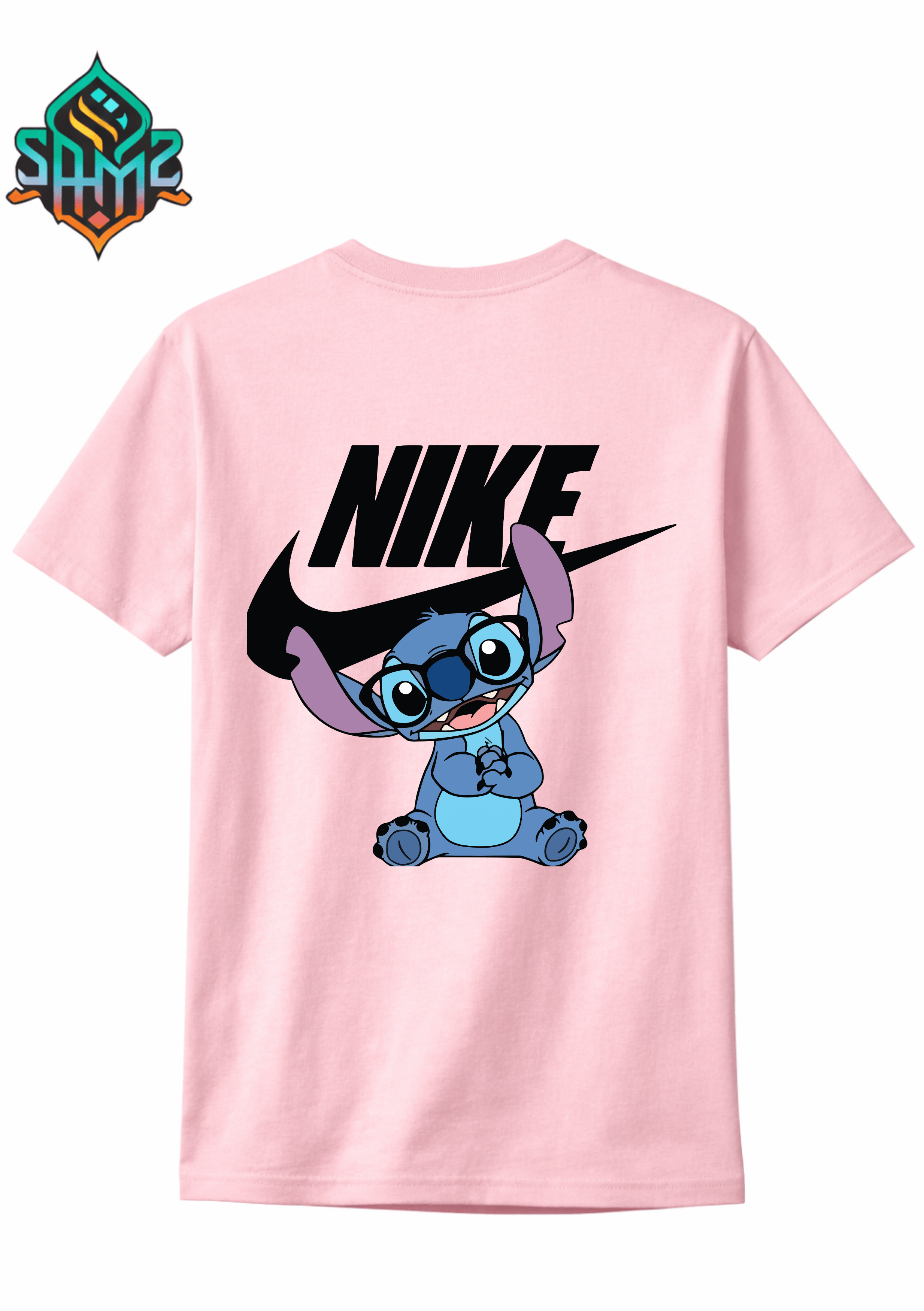 Stitch Nike – Premium DTF Transfer Print for T-Shirts | Custom Heat Transfer Design for Men Women Kids | High Quality Graphic Shirt Printing | SAMZ 24