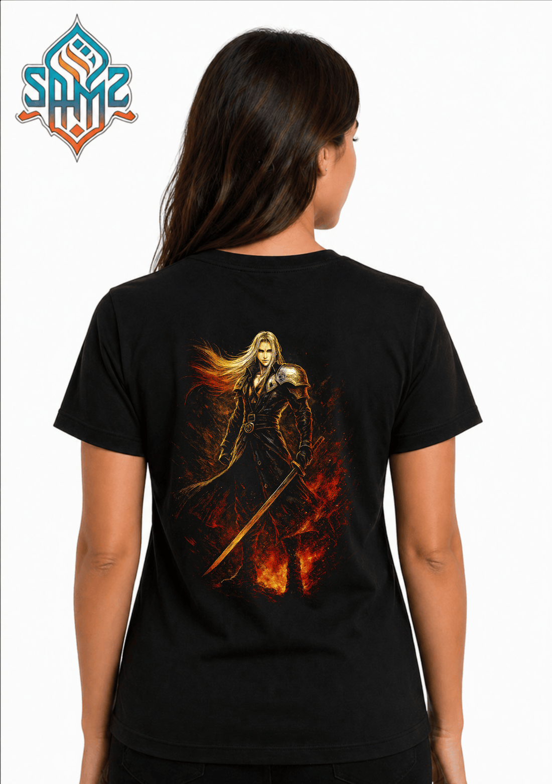 Final Fantasy 7 Statement Print Art – Premium DTF Transfer Print for T-Shirts | Custom Heat Transfer Design Unisex | High Quality Shirt Printing | SAMZ 24