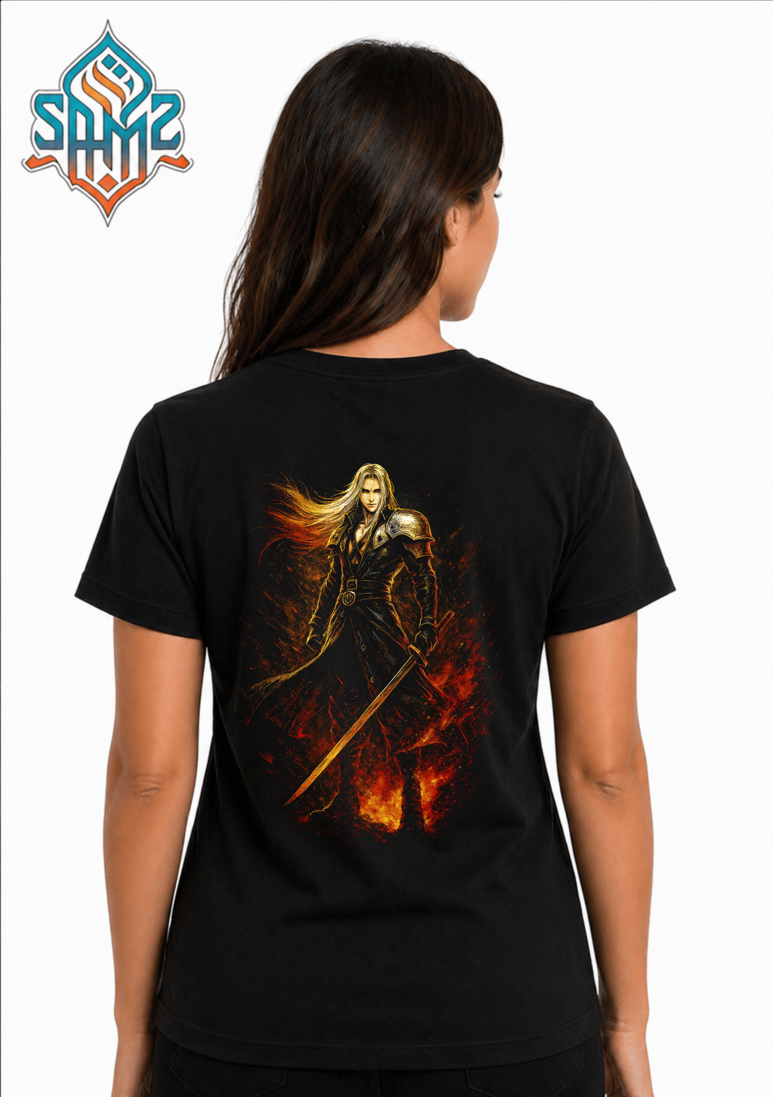 Final Fantasy 7 Statement Print Art – Premium DTF Transfer Print for T-Shirts | Custom Heat Transfer Design Unisex | High Quality Shirt Printing | SAMZ 24