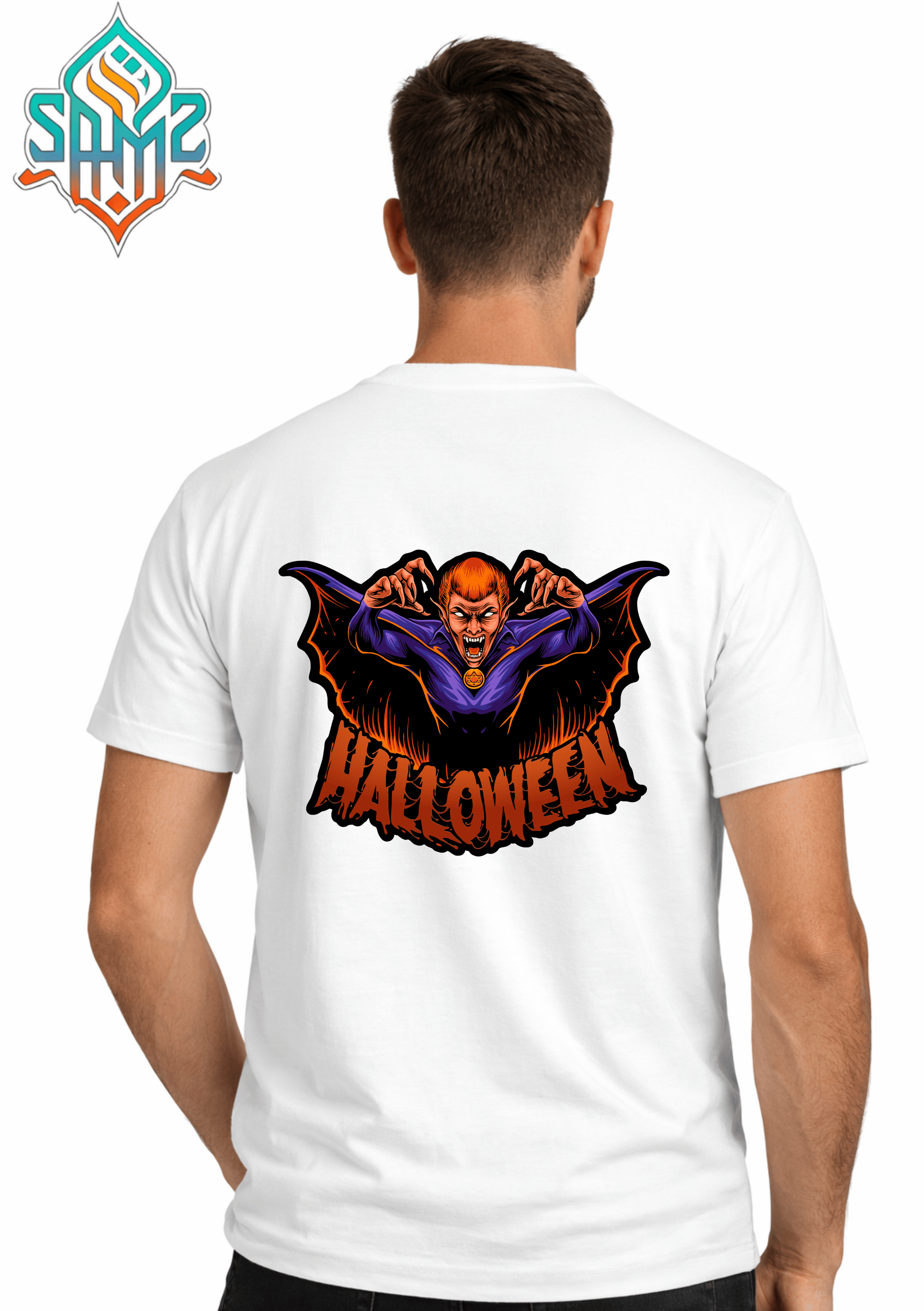 Vampire Halloween – Premium DTF Transfer Print for T-Shirts | Custom Heat Transfer Design Unisex | High Quality Shirt Printing | SAMZ 24