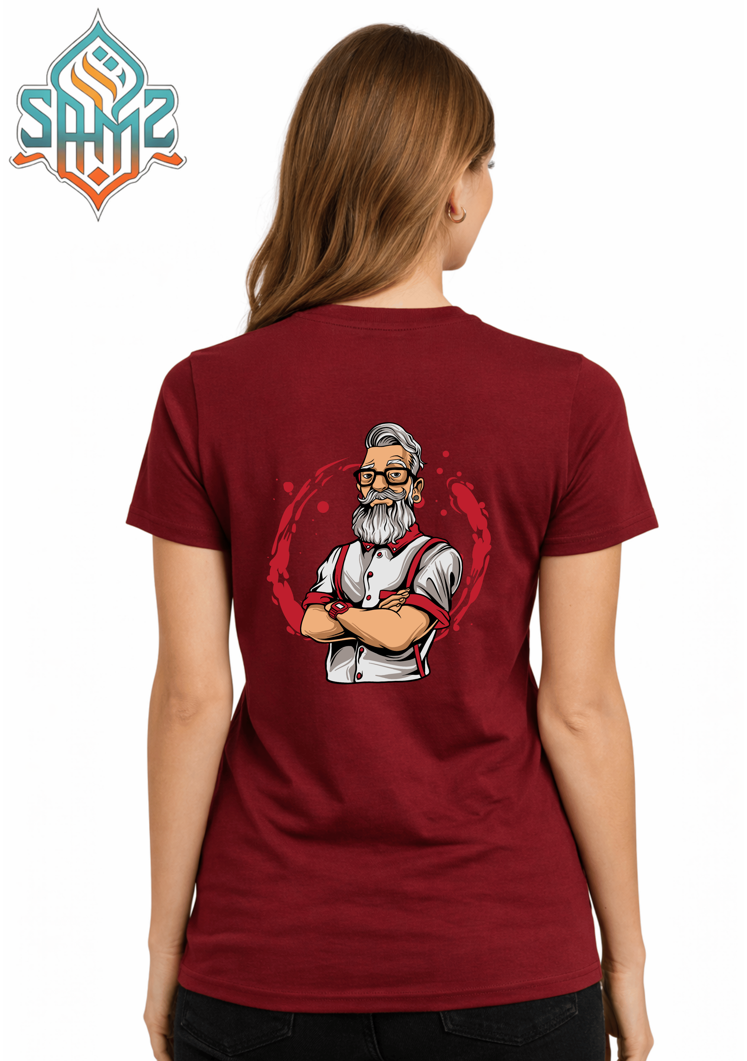 Hipster Barber – Premium DTF Transfer Print for T-Shirts | Custom Heat Transfer Unisex | High Quality Shirt Printing | SAMZ 24