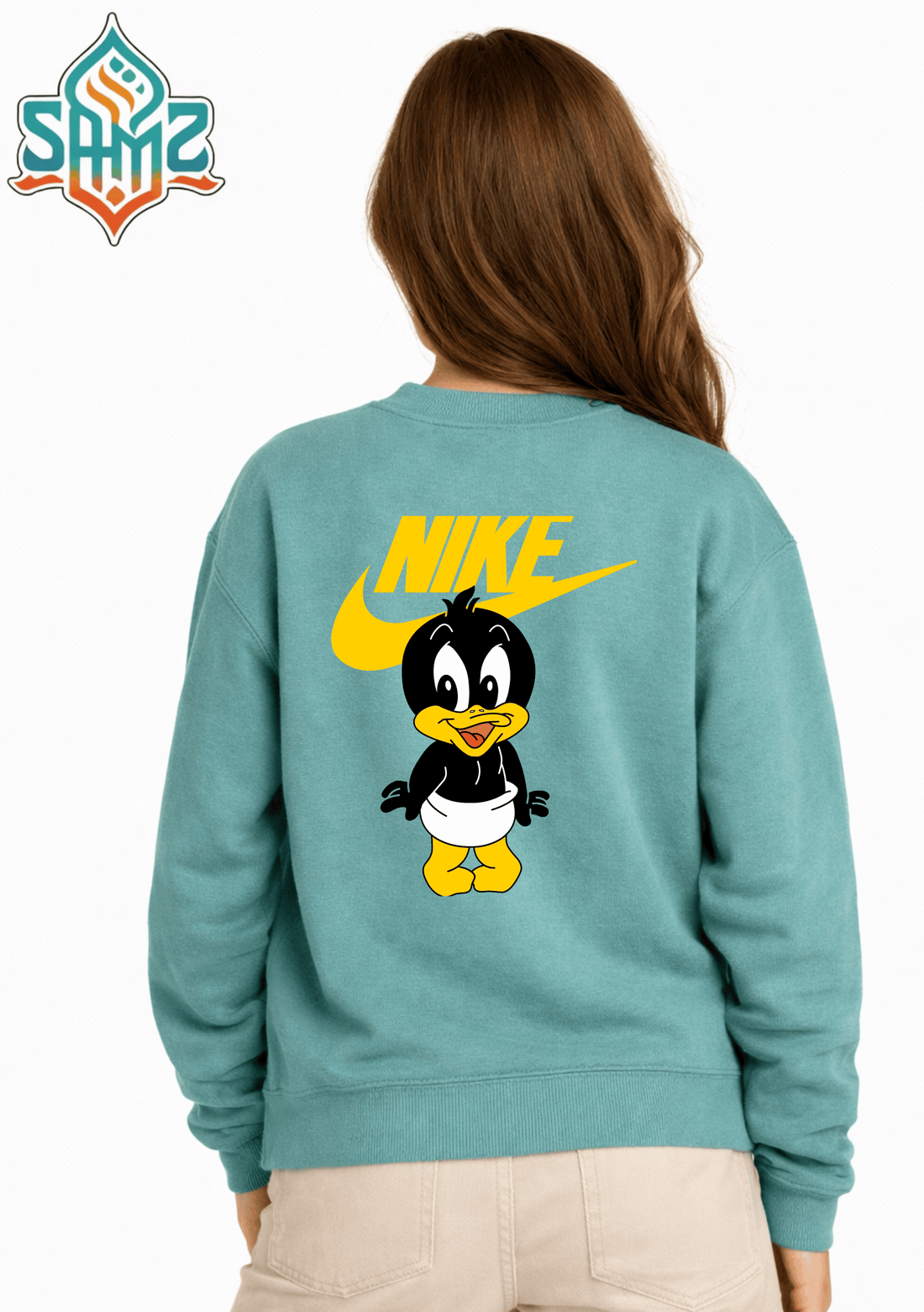 Nike Daffy Duck Cartoon – Premium DTF Transfer Print for T-Shirts | Custom Heat Transfer Unisex | High Quality Shirt Printing | SAMZ 24