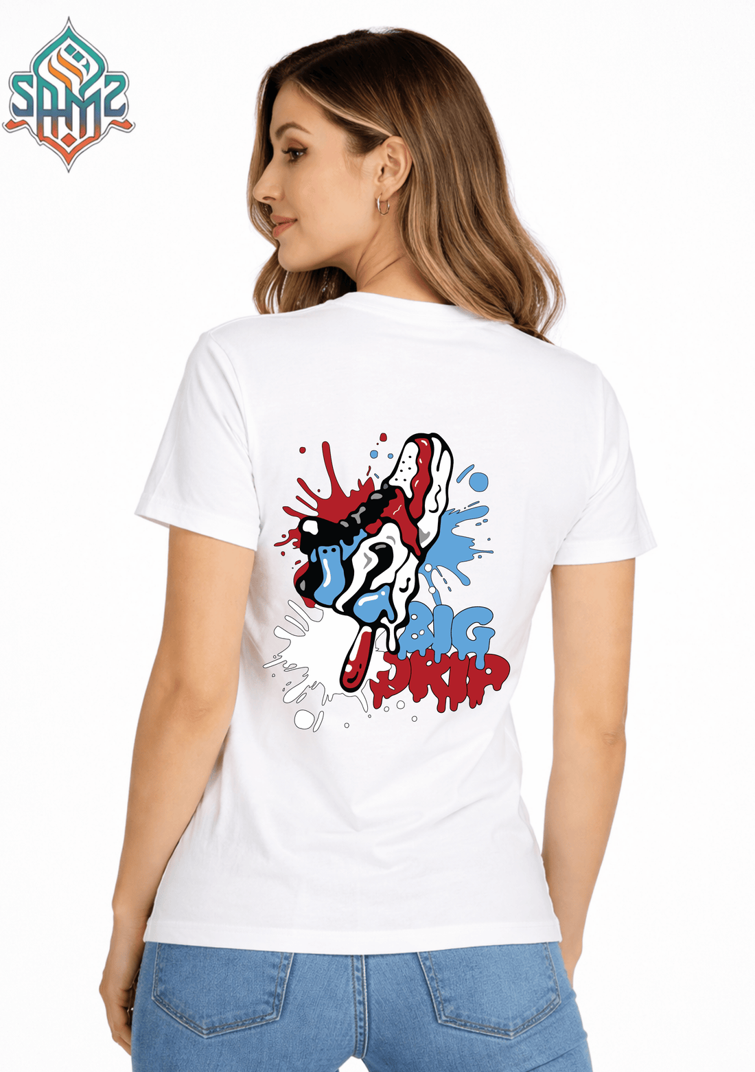 Big Drip Shoe Design – Premium DTF Transfer Print for T-Shirts | Custom Heat Transfer Design for Men Women Kids | High Quality Graphic Shirt Printing | SAMZ 24