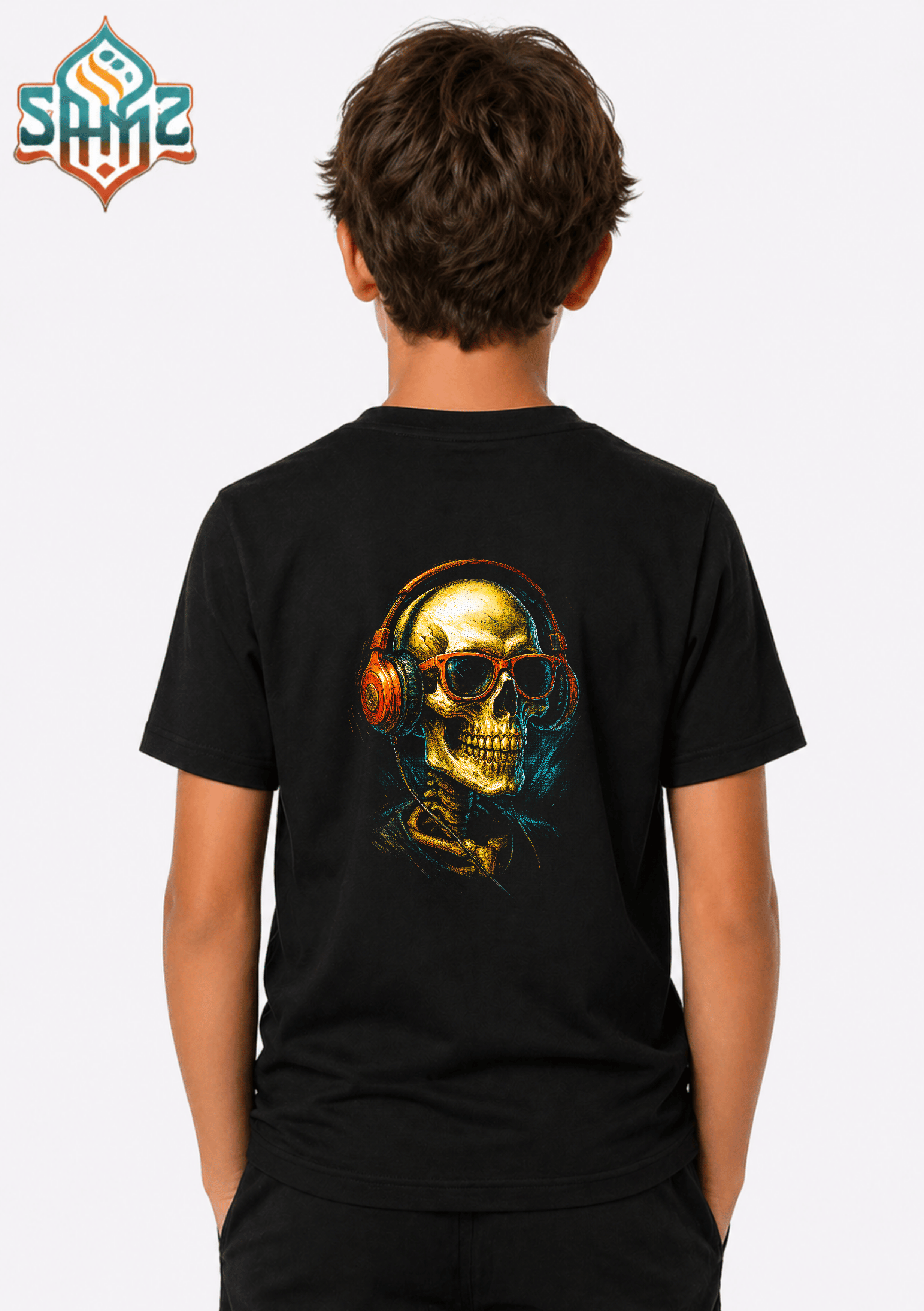 Music for Life Skull - Premium DTF Transfer Print for T-Shirts | Custom Heat Transfer Design Unisex | High Quality Shirt Printing | SAMZ 24