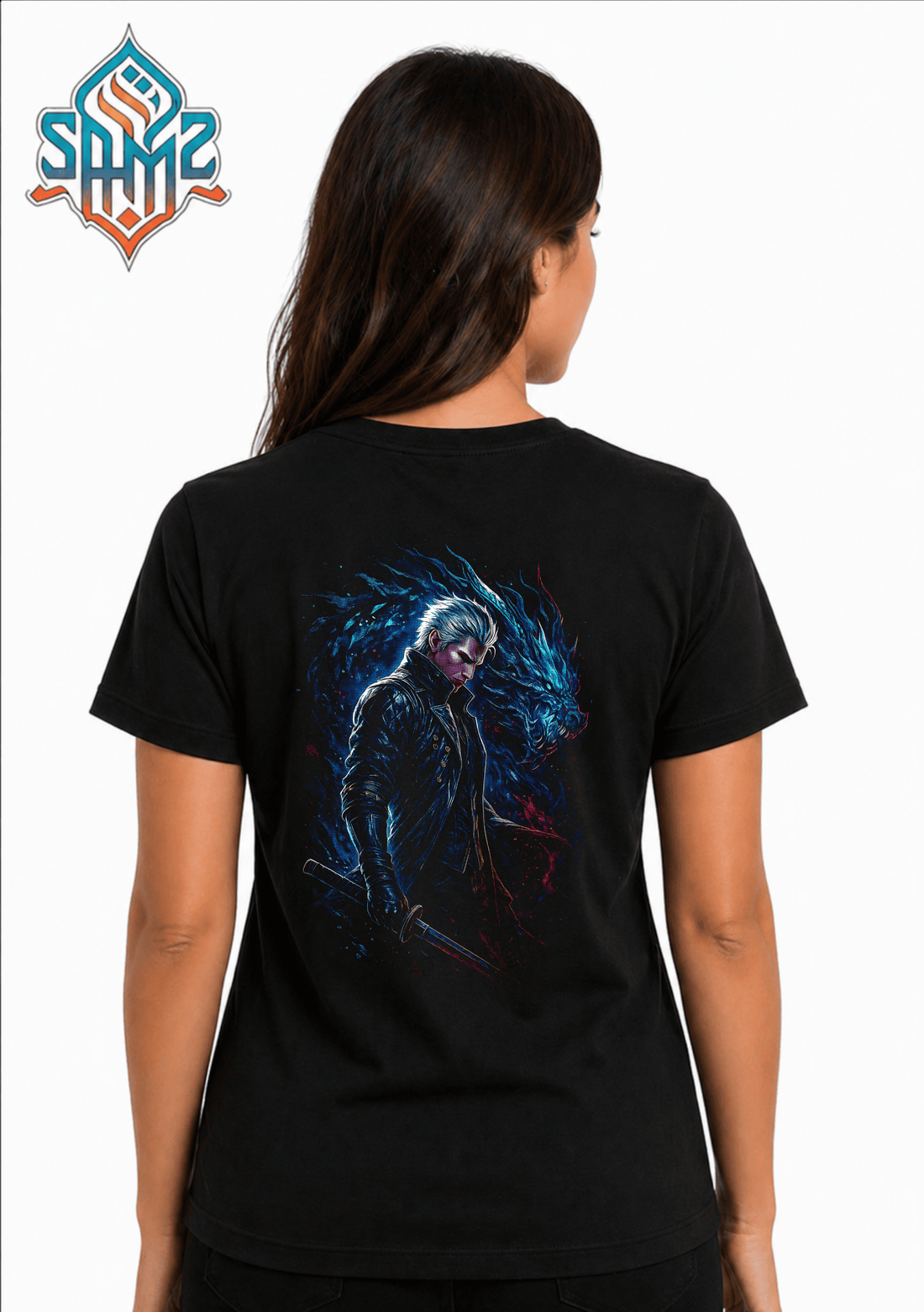 Vergil Devil May Cry – Premium DTF Transfer Print for T-Shirts | Custom Heat Transfer Design Unisex | High Quality Shirt Printing | SAMZ 24
