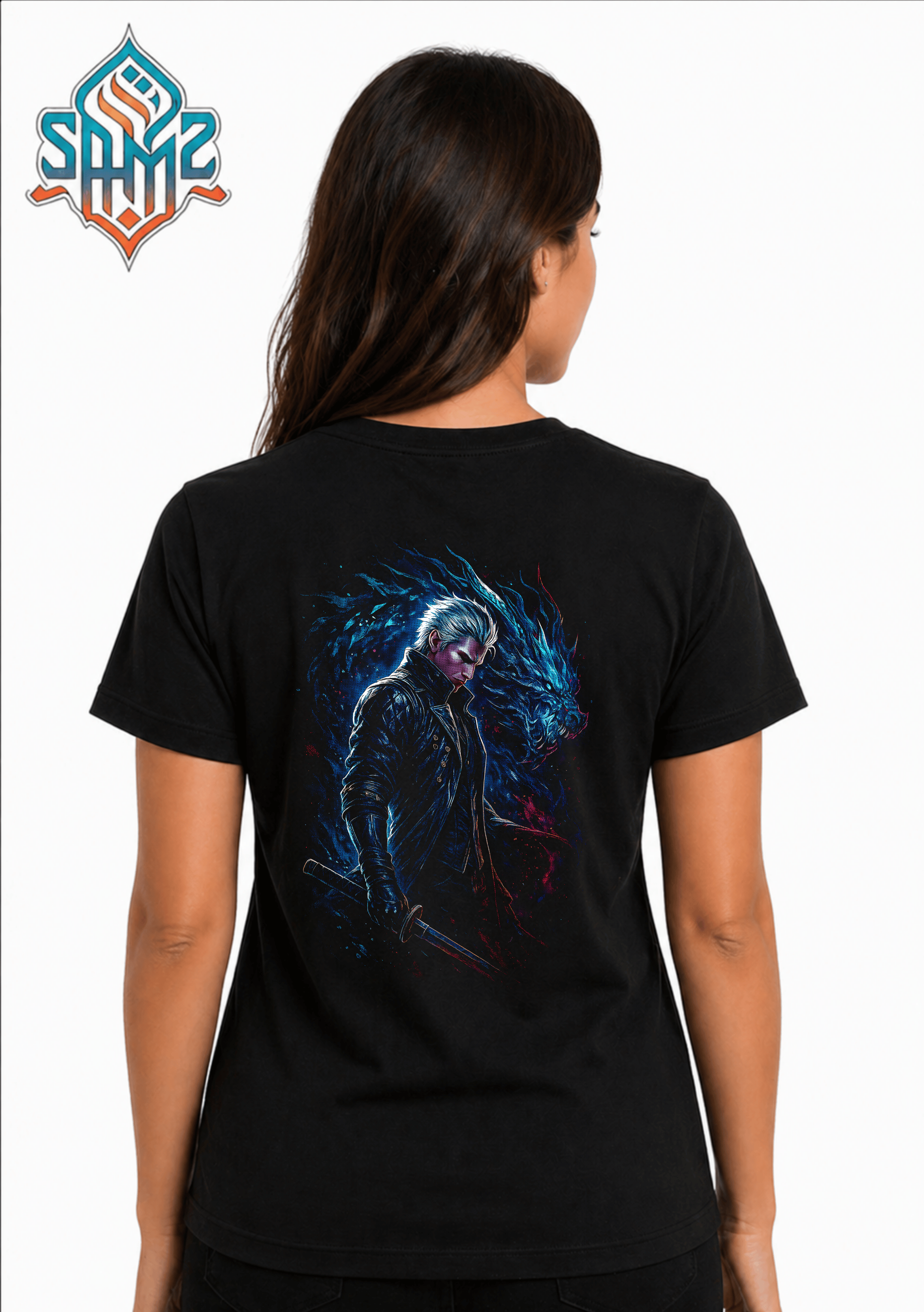 Vergil Devil May Cry – Premium DTF Transfer Print for T-Shirts | Custom Heat Transfer Design Unisex | High Quality Shirt Printing | SAMZ 24