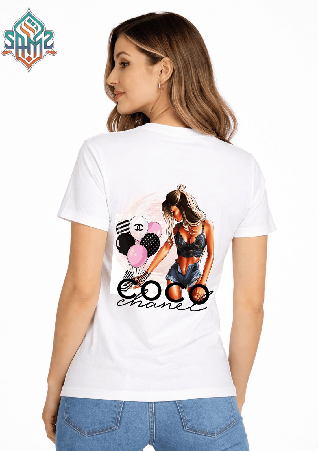 COCO CHANEL WOMAN – Premium DTF Transfer Print for T-Shirts | Custom Heat Transfer Design for Men Women Kids | High Quality Graphic Shirt Printing | SAMZ 24
