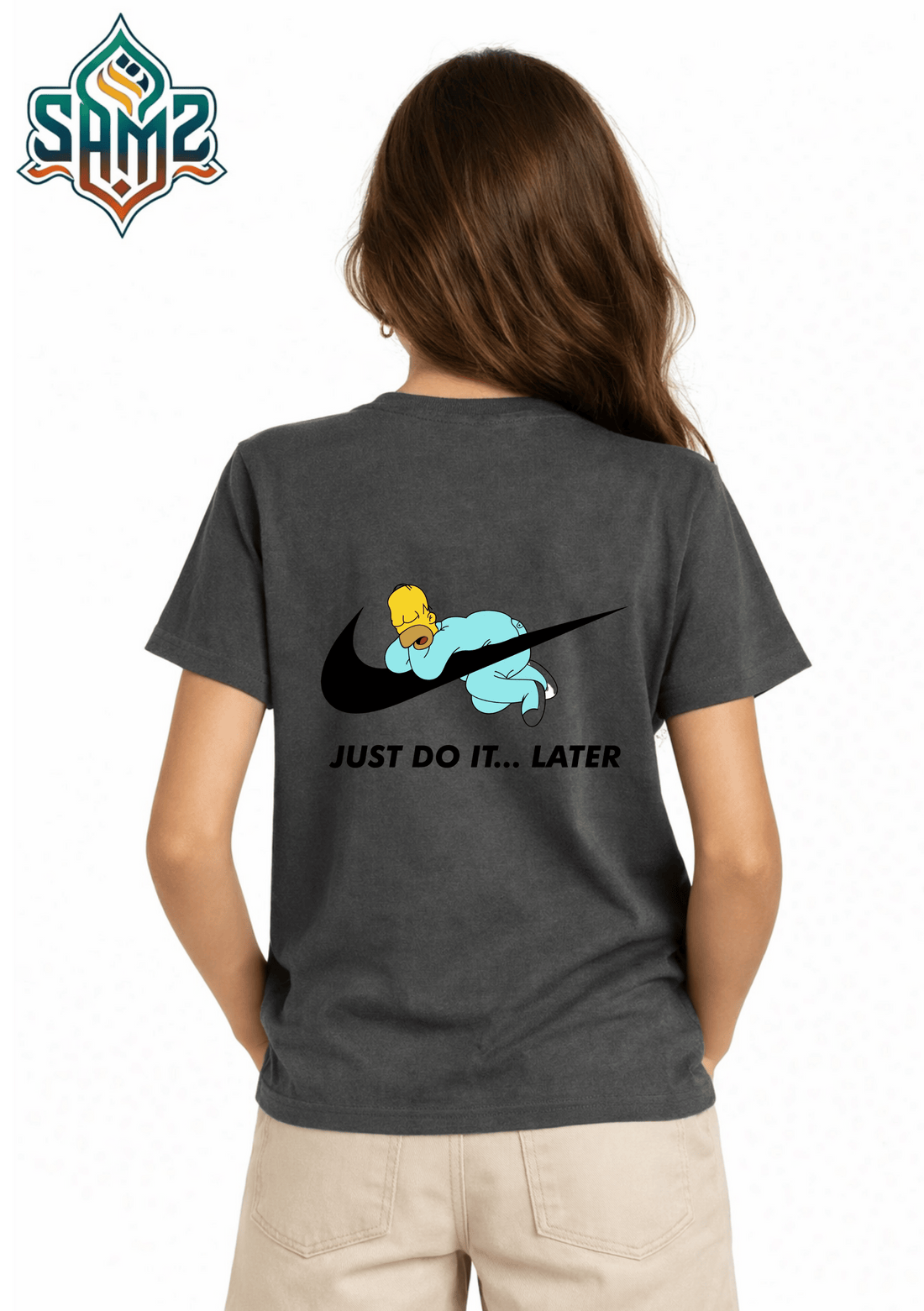 Just Do It Later Simpson Nike – Premium DTF Transfer Print for T-Shirts | Custom Heat Transfer Design for Men Women Kids | High Quality Graphic Shirt Printing | SAMZ 24